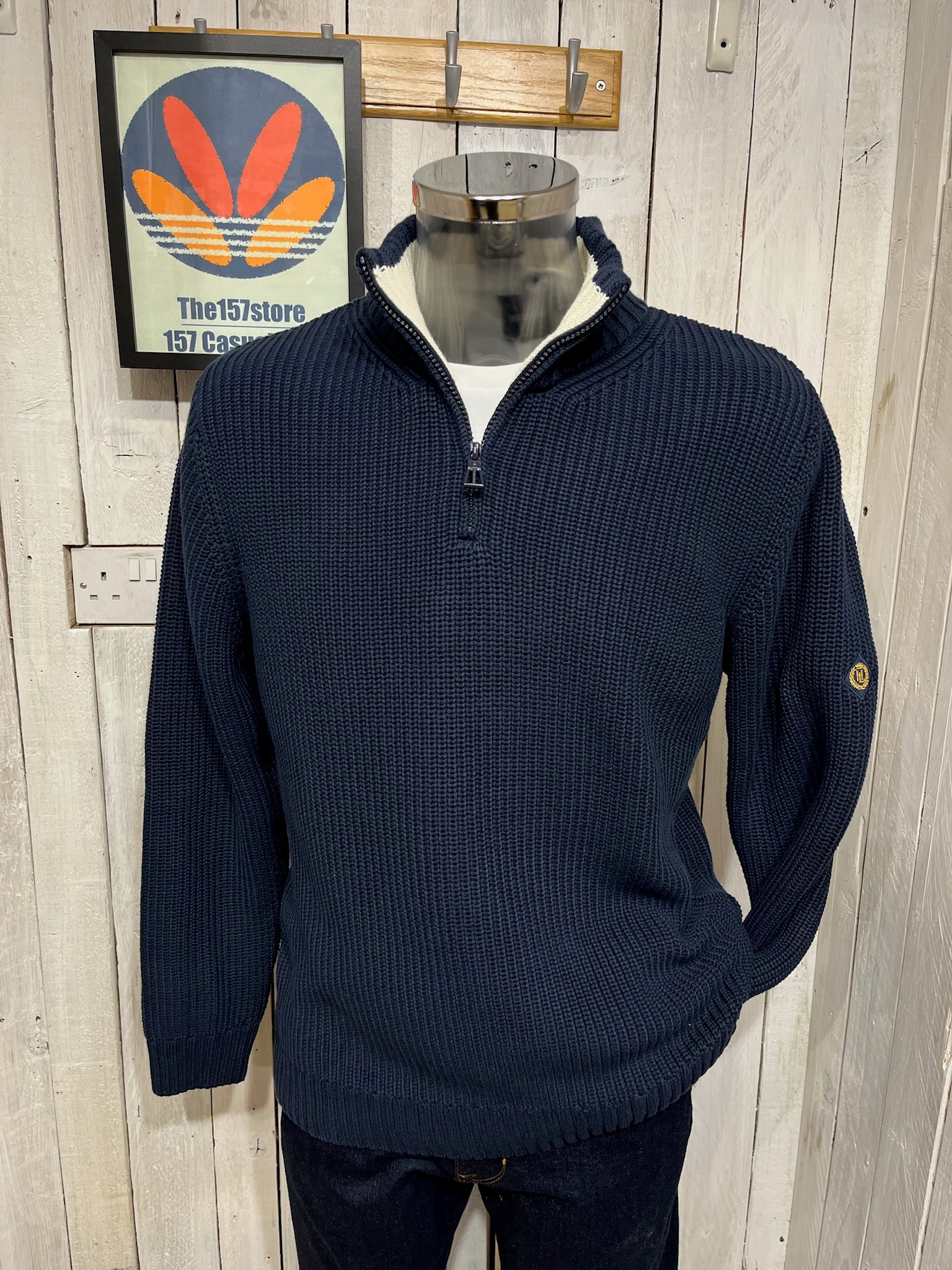 Henri Lloyd Quarter Zip Jumper - Navy