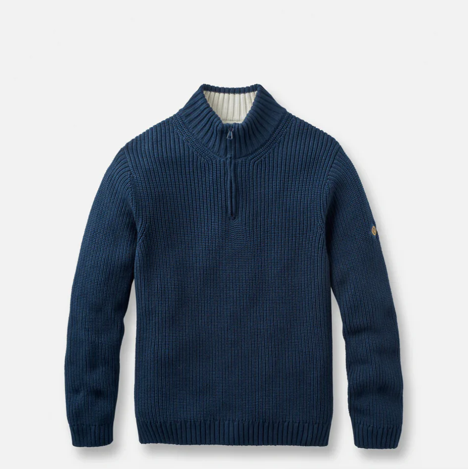 Henri Lloyd Quarter Zip Jumper - Navy - Image 2