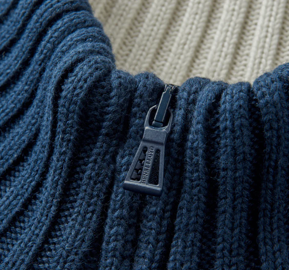 Henri Lloyd Quarter Zip Jumper - Navy - Image 3