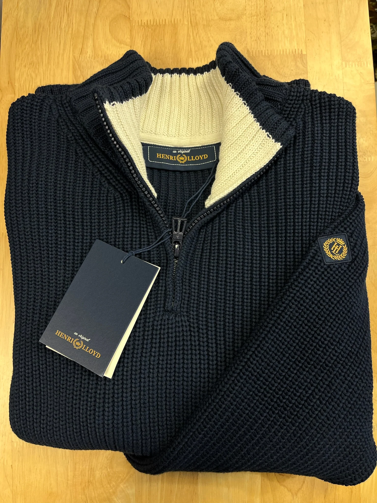 Henri Lloyd Quarter Zip Jumper - Navy - Image 6