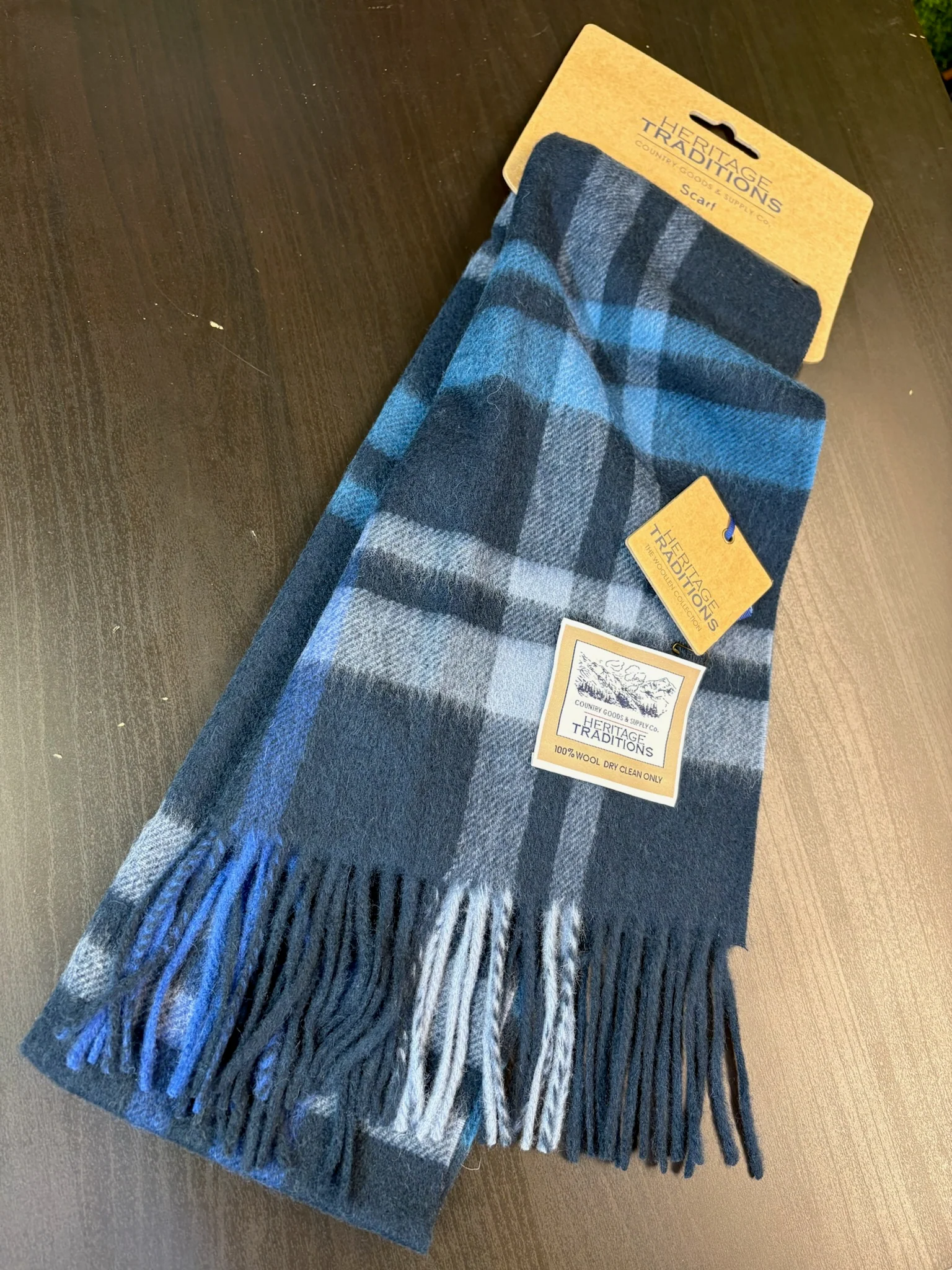 Heritage Traditions Wool Scarf - Keswick Blue - Image 2