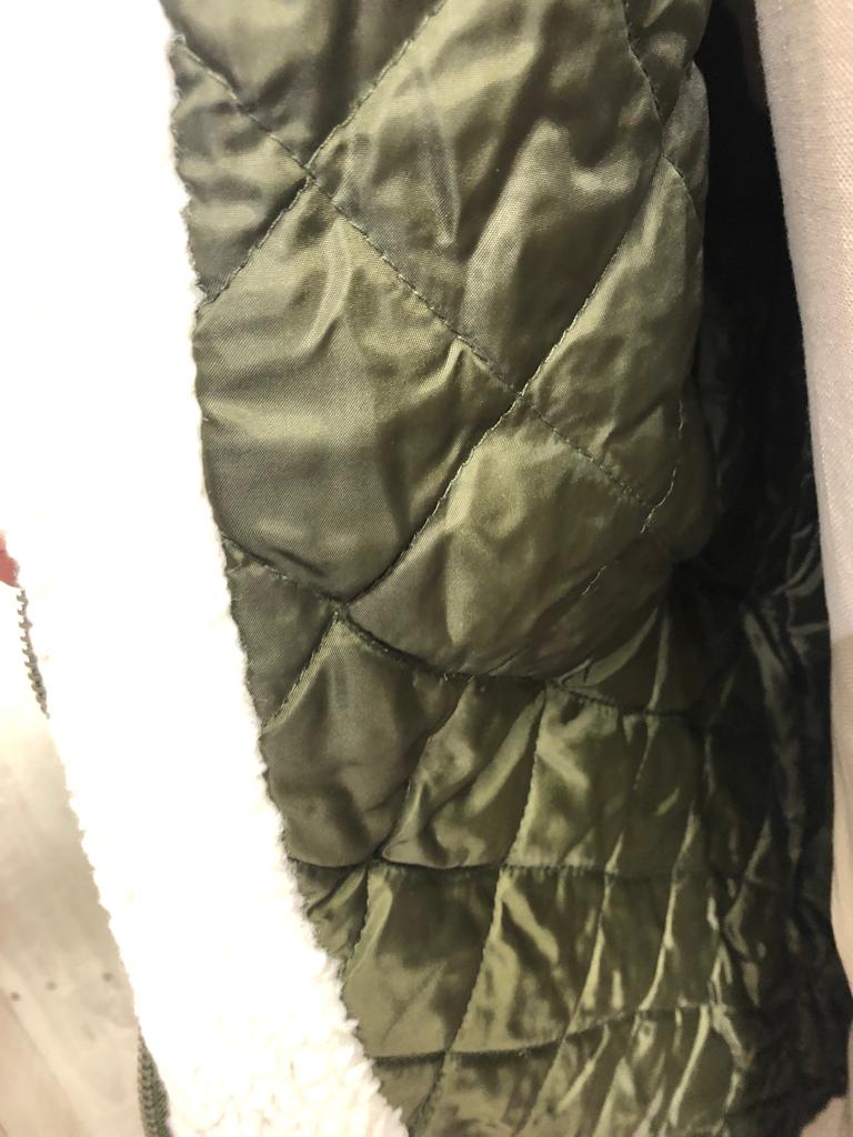 Lambretta Sherpa Parka - Khaki - Detachable Fur Collar - Image 9