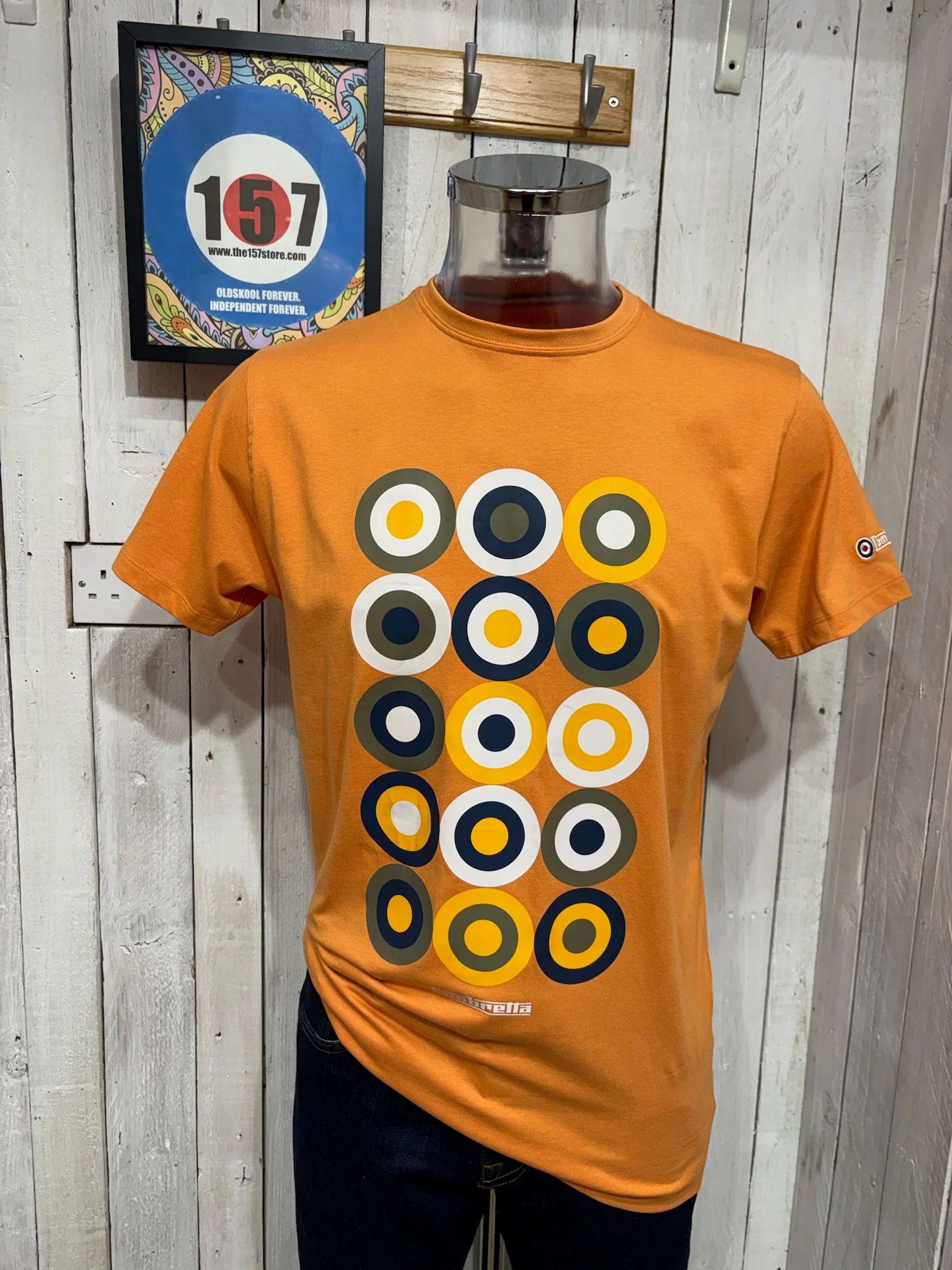 Lambretta Mod Target Tee - Apricot