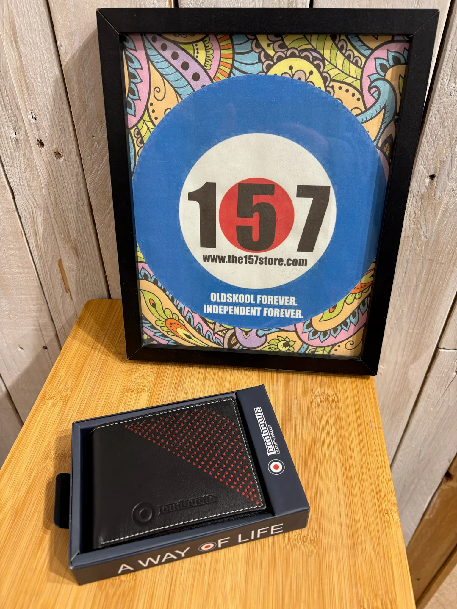 Lambretta RFID Protected Wallet - Black Pinhole - Image 2