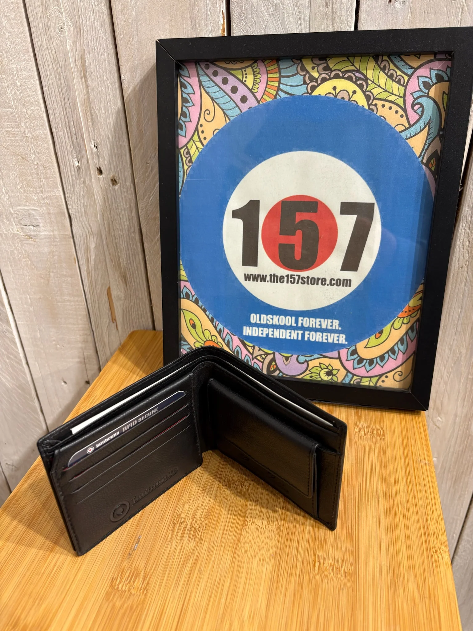 Lambretta RFID Protected Wallet - Black Pinhole - Image 3