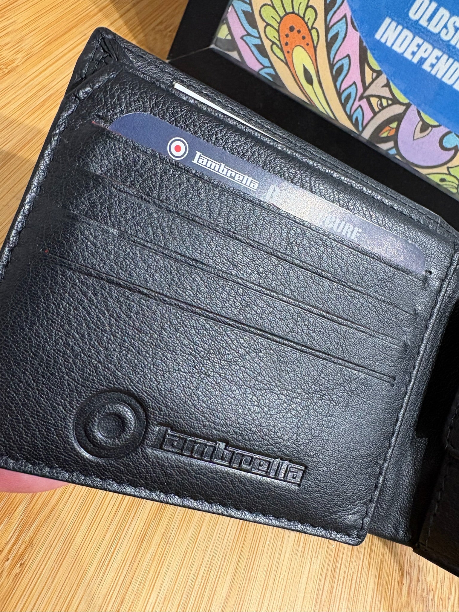 Lambretta RFID Protected Wallet - Black Pinhole - Image 5