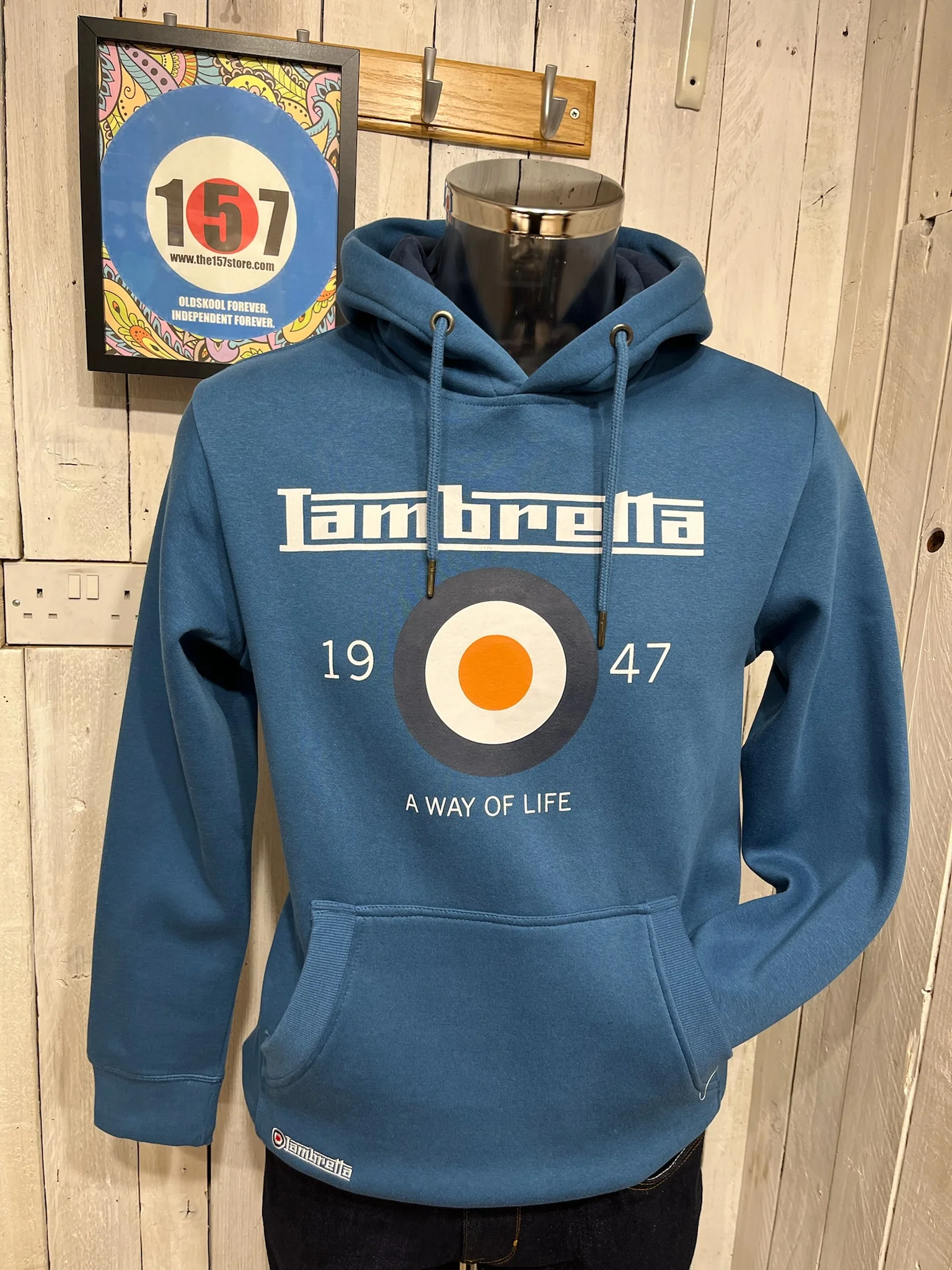 Lambretta Target Hoodie - Dark Blue