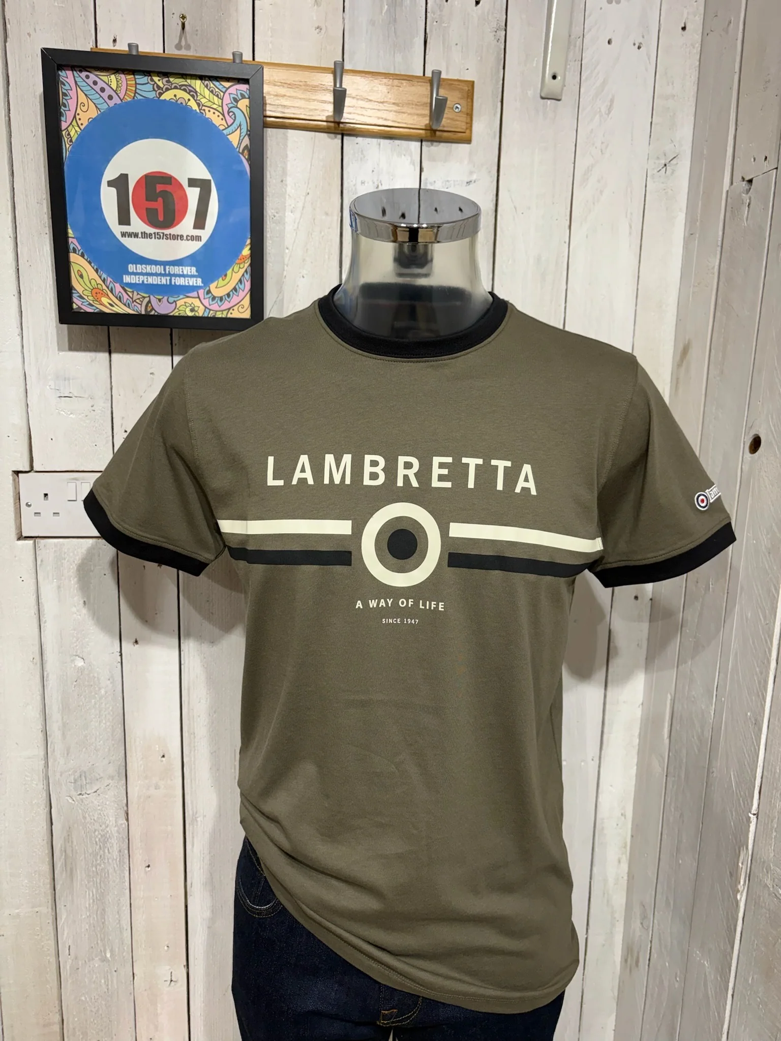 Lambretta Target Ringer Tee 9821 - Khaki