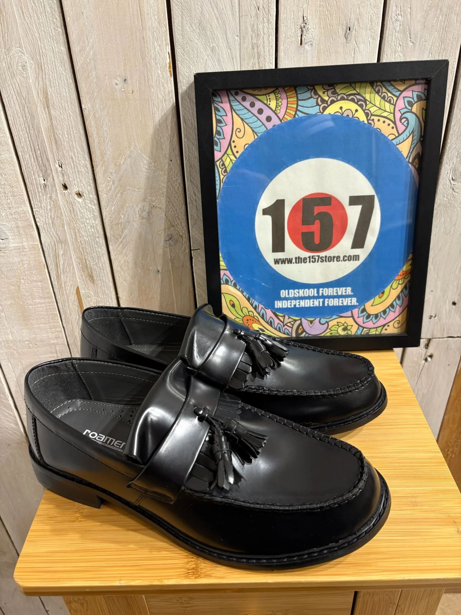 Leather Tassel Loafers - Black - Image 2