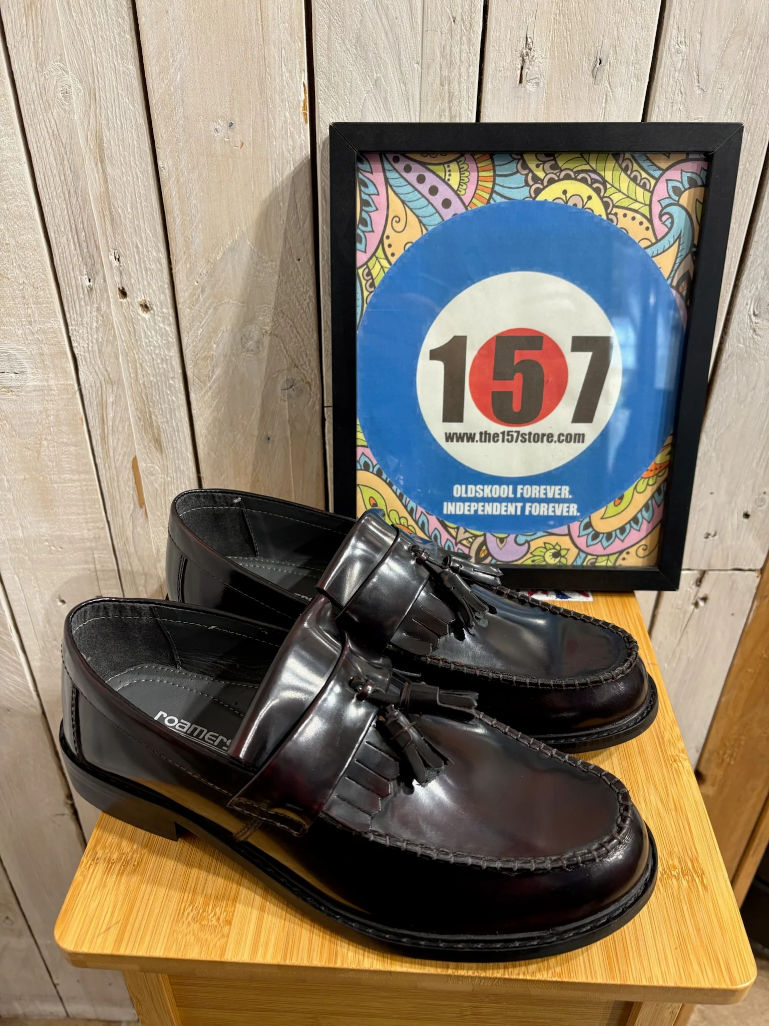 Leather Tassel Loafers - Oxblood - Image 3