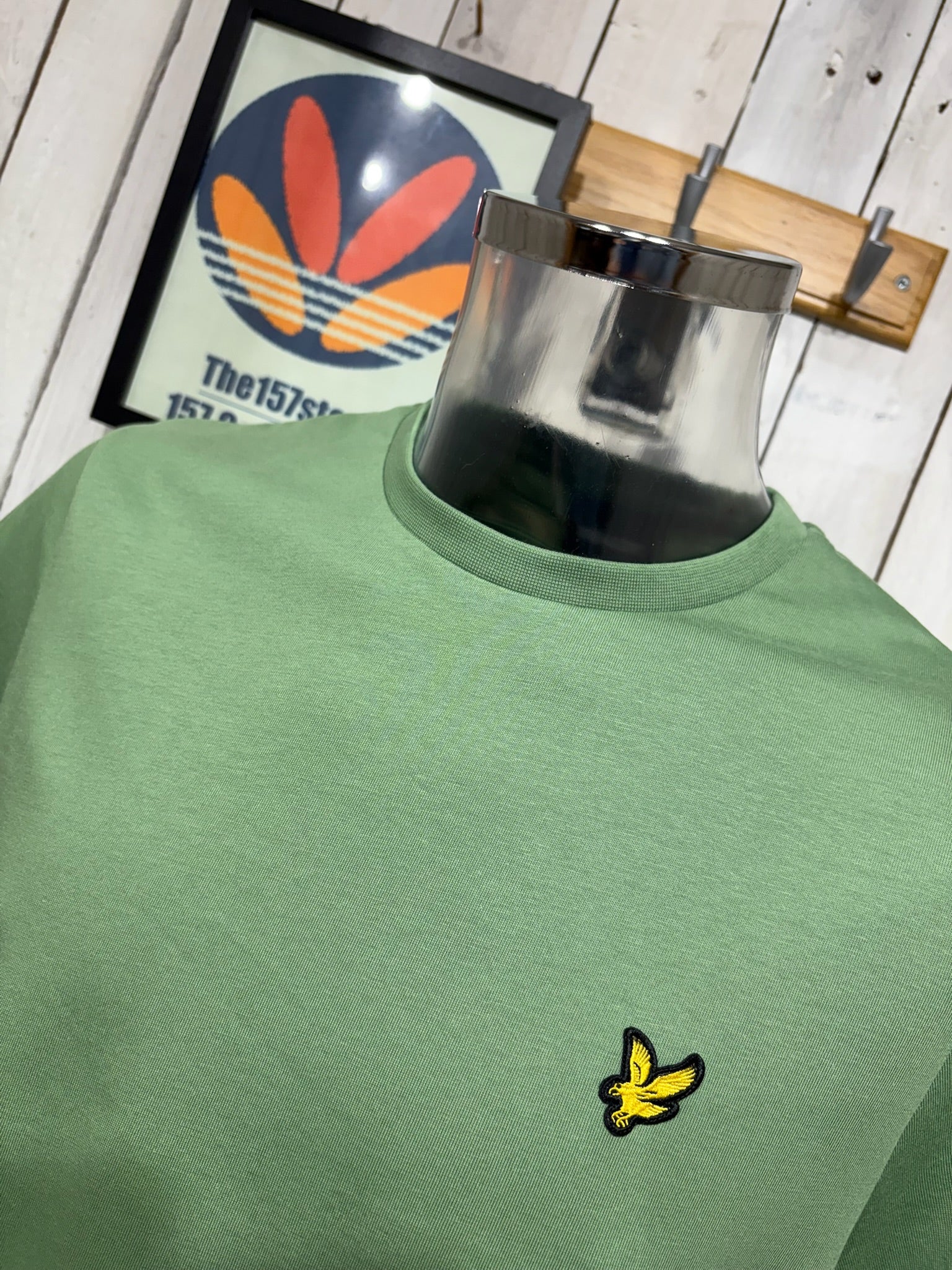 Lyle & Scott Crew Tee - Smoke Green - Image 2