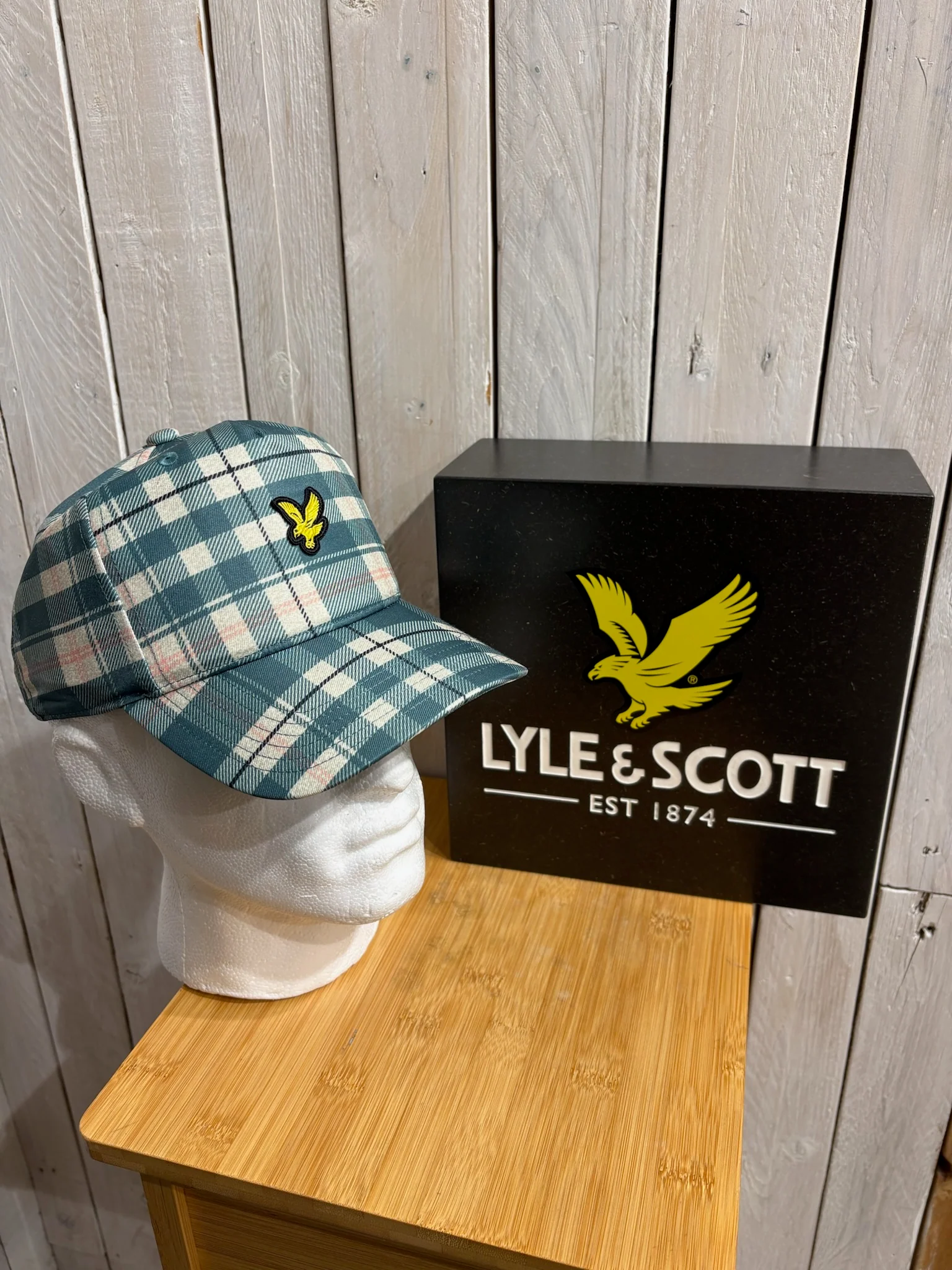 Lyle & Scott Panel Cap - Tartan Everglade