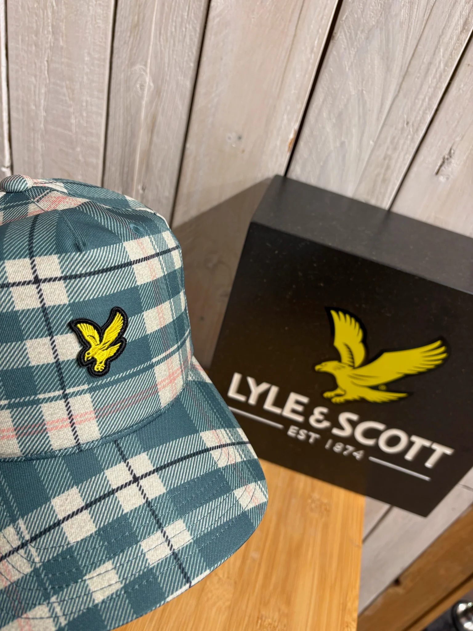 Lyle & Scott Panel Cap - Tartan Everglade - Image 2
