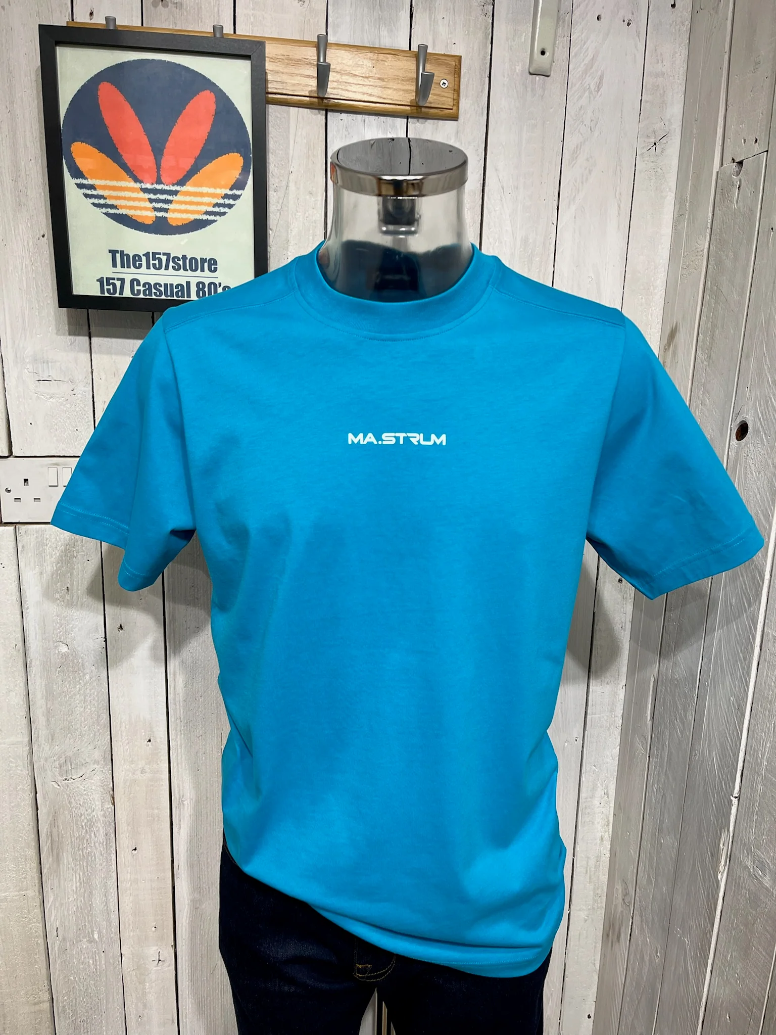 MA. STRUM Central Print Tee - Vallarta Blue