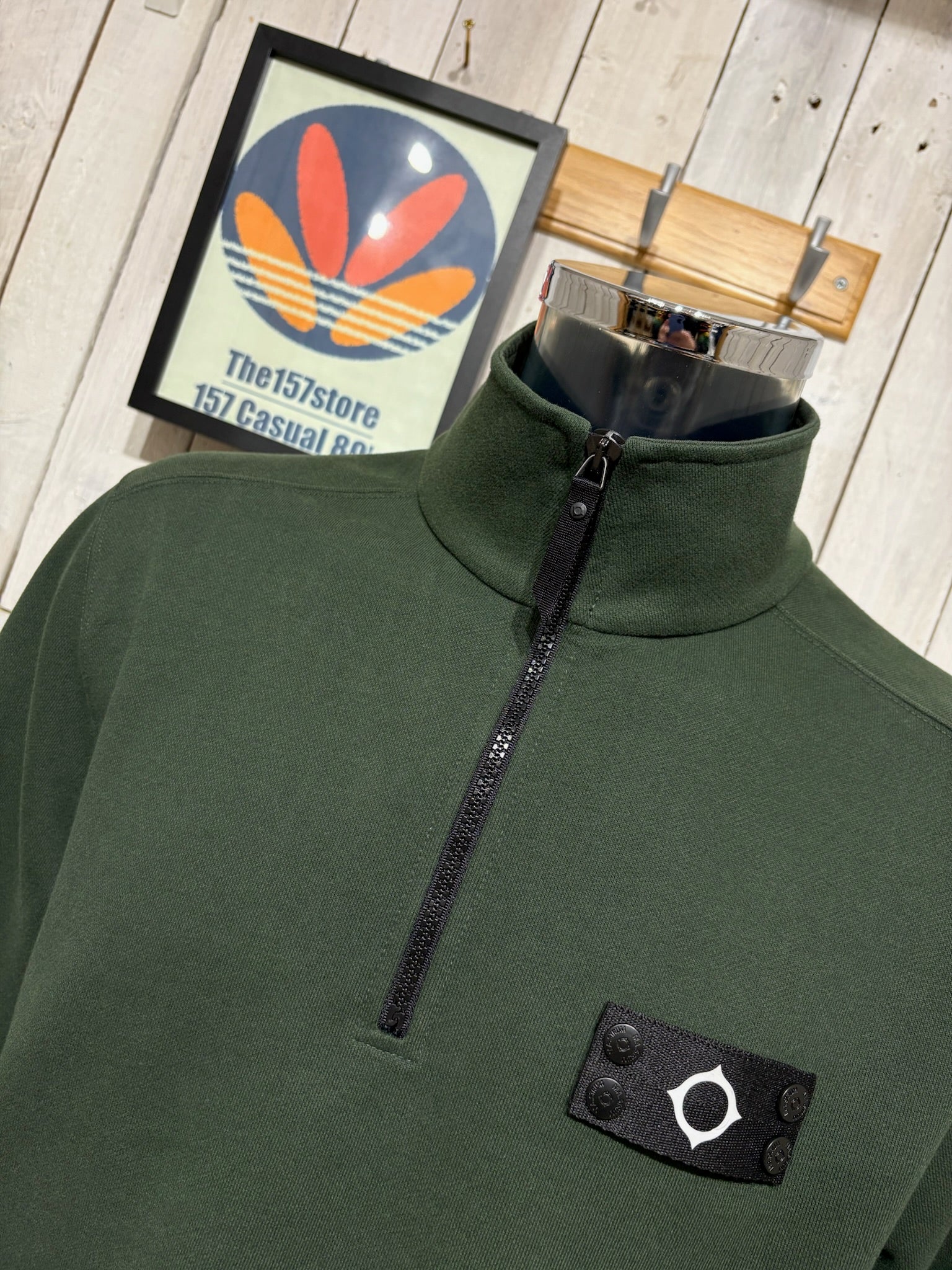 MA. STRUM Neo 1/4 Zip Sweat - Oil Slick - Image 2