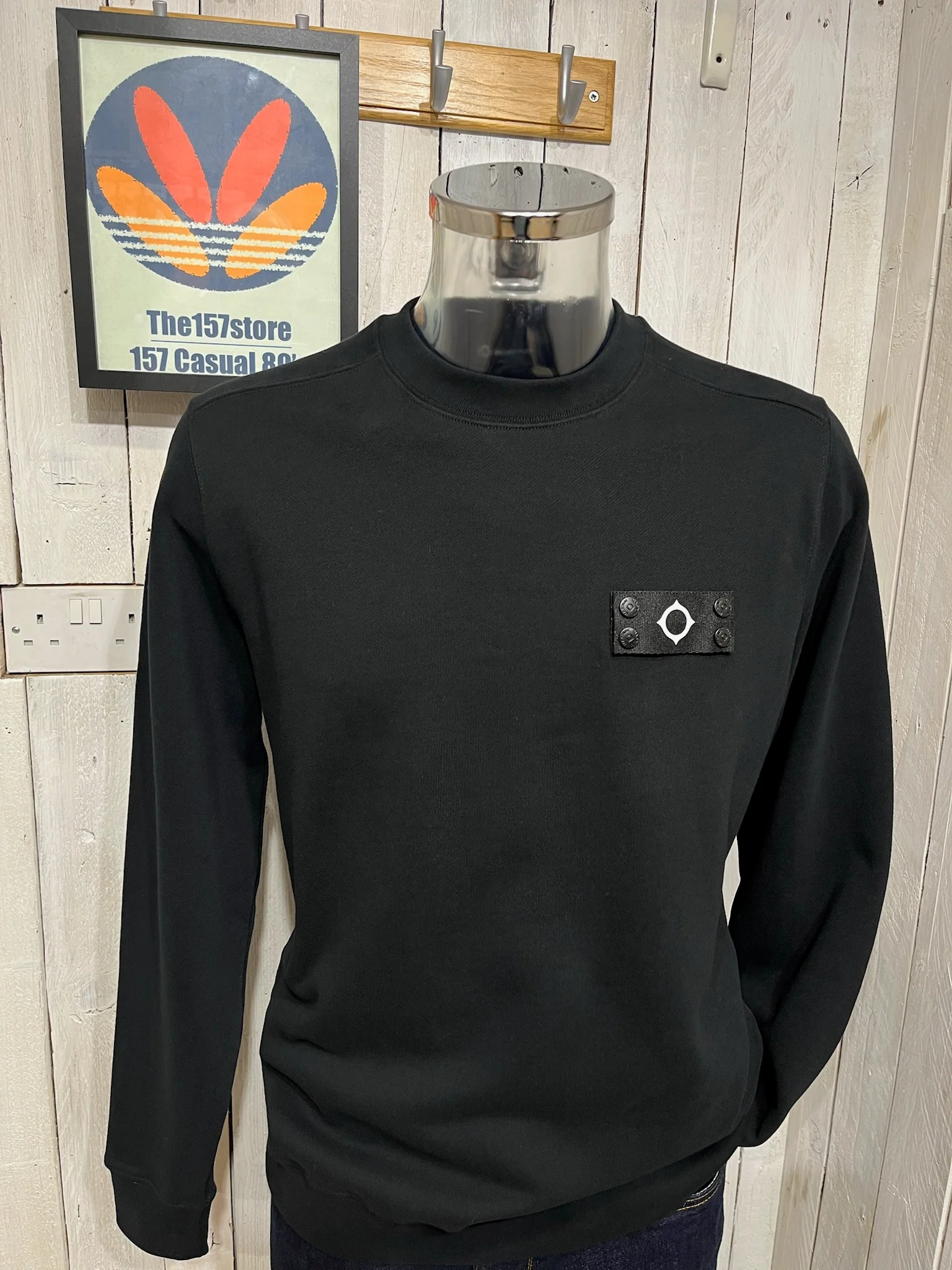 MA. STRUM Neo Crew Sweat - Jet Black