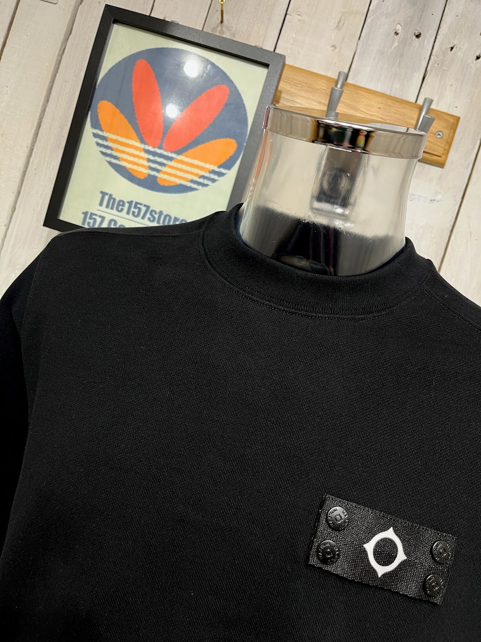 MA. STRUM Neo Crew Sweat - Jet Black - Image 2