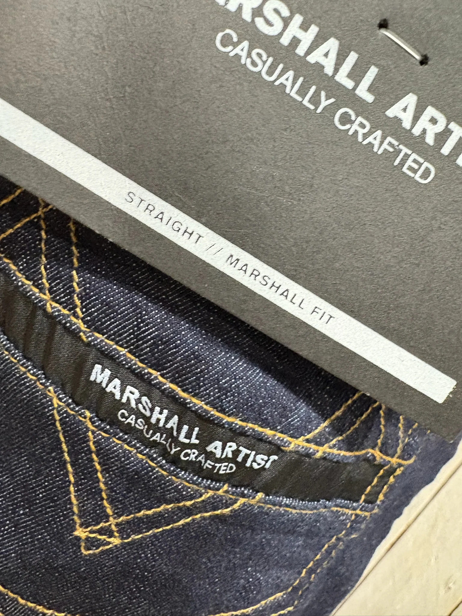 Marshall Artist Jeans - Marshall Straight Fit - Indigo Rinse - Image 4