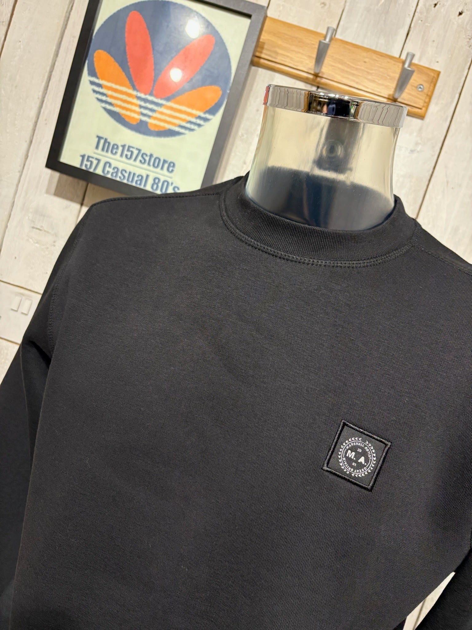 Marshall Artist Marchio Crew Sweat - Black - Image 2