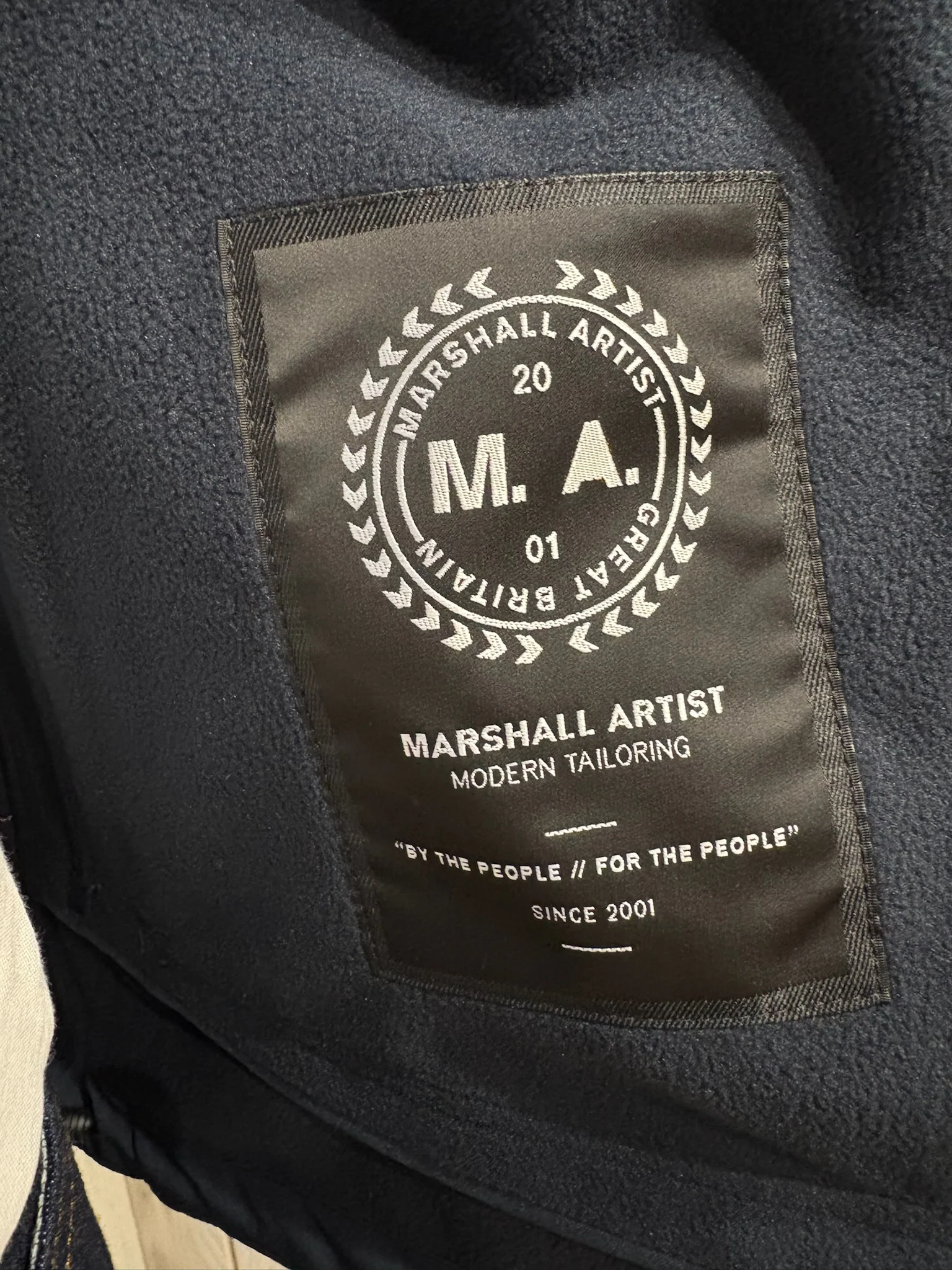 Marshall Artist Prova Softshell Jacket - Navy - Image 3
