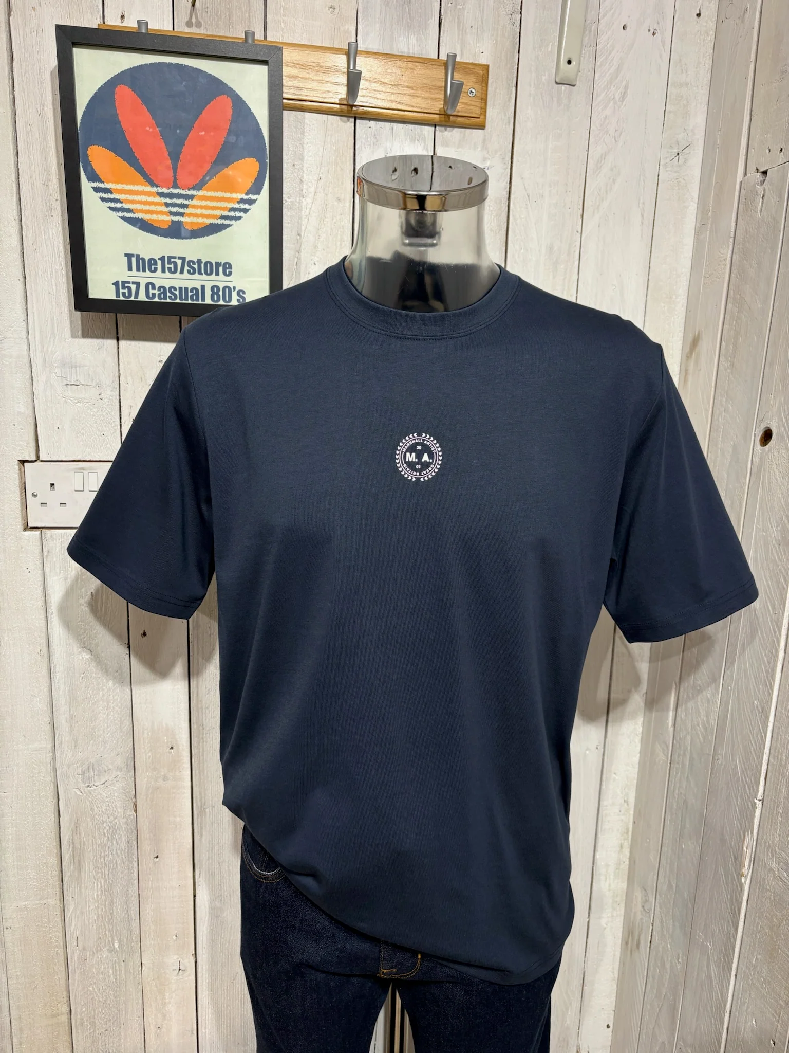Marshall Artist World In Motion Tee - Navy (Three Lions) - Image 2