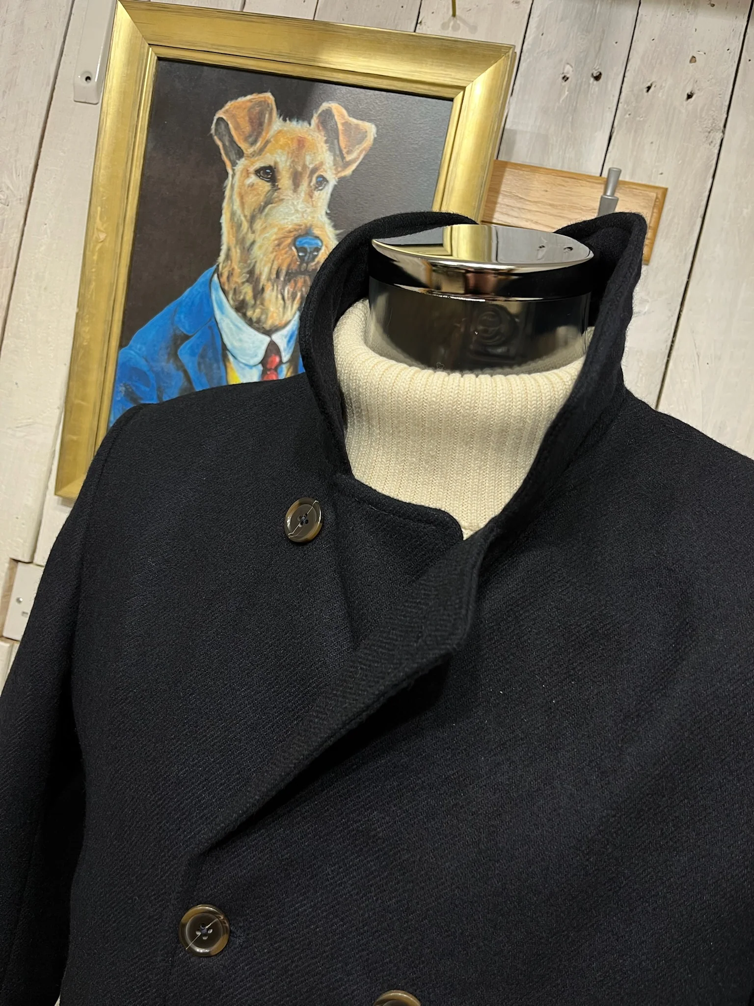 The 'HARDY' Reefer Jacket - Navy - Image 5