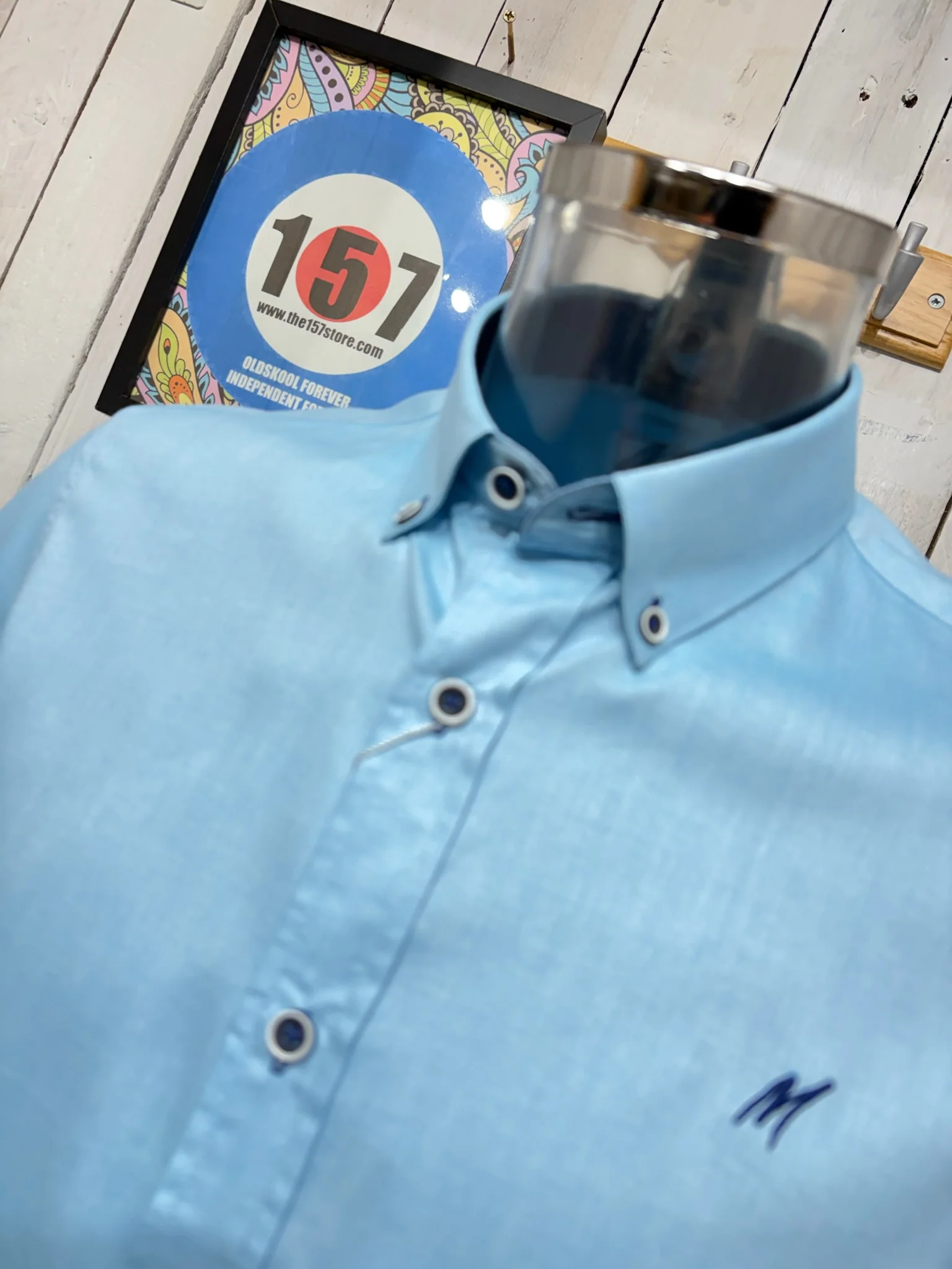 Mish Mash Summer Shirt - Short Sleeve - Turquoise - Image 2