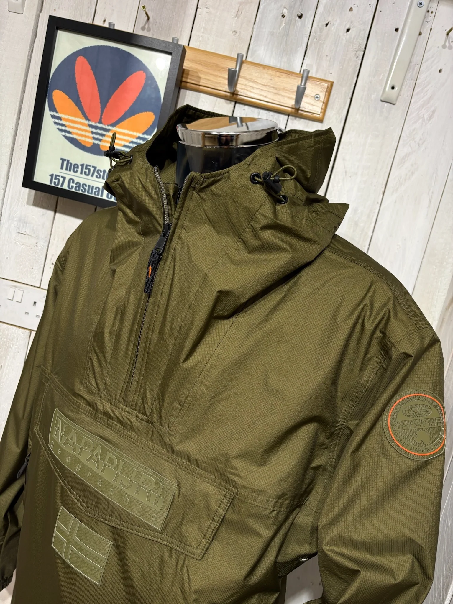 Napapijri Rainforest Next Summer Anorak - Dark Olive - Image 3