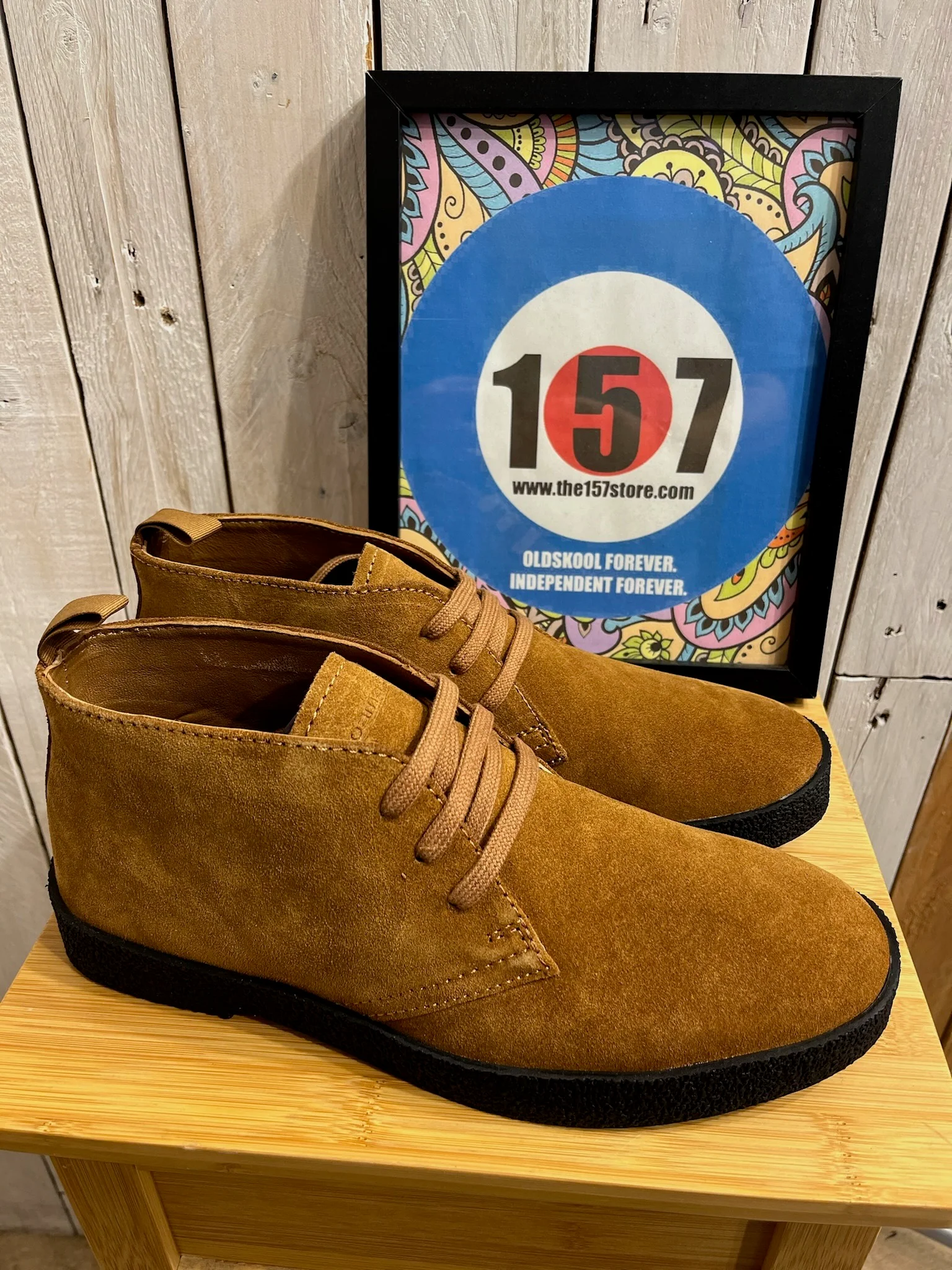 Original McQUEEN - 3 Eyelet Suede Chukka Boots - Tan - Image 2