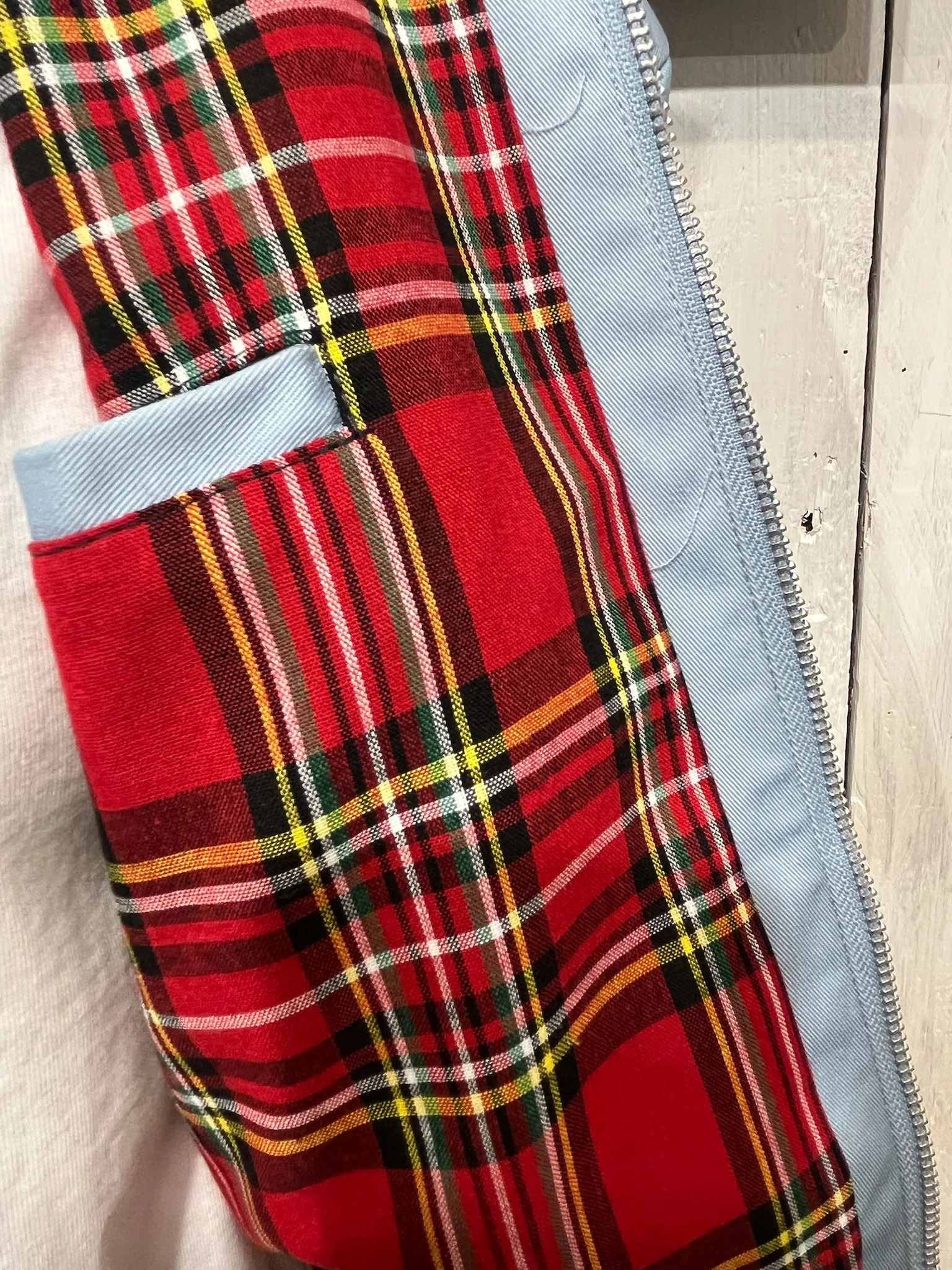 Original 70s Style Harrington - Ice Sky Blue - Image 3