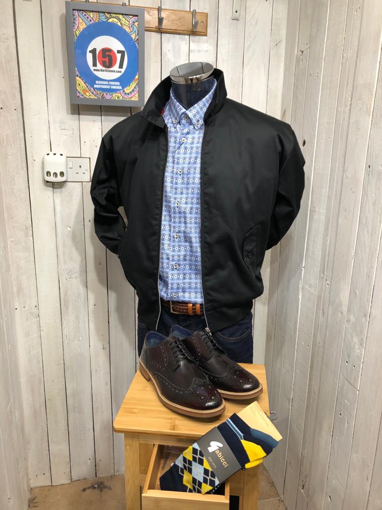 Original 70s Style Harrington - Black - Image 3