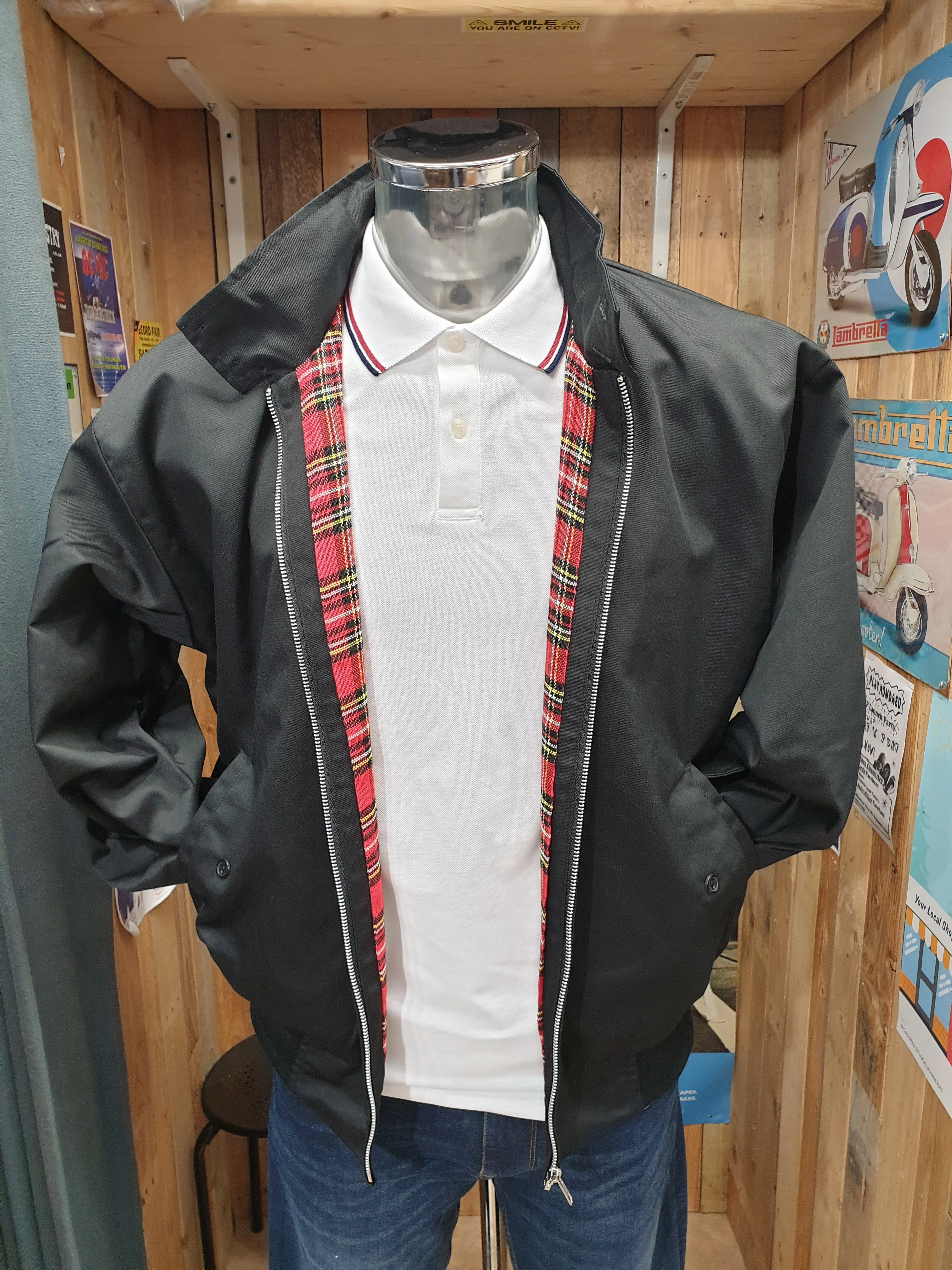 Original 70s Style Harrington - Black - Image 5