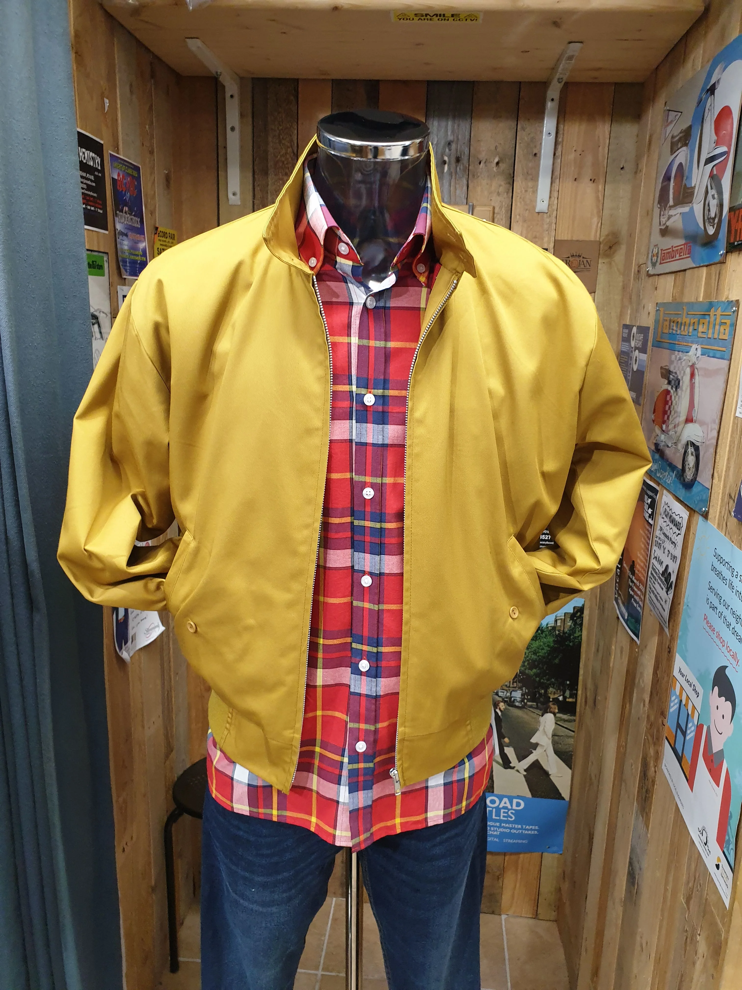 Original 70s Style Harrington - Mustard - Image 10