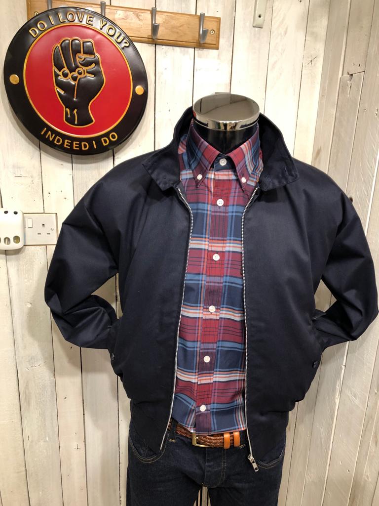 Original 70s Style Harrington - Navy Blue - Image 8