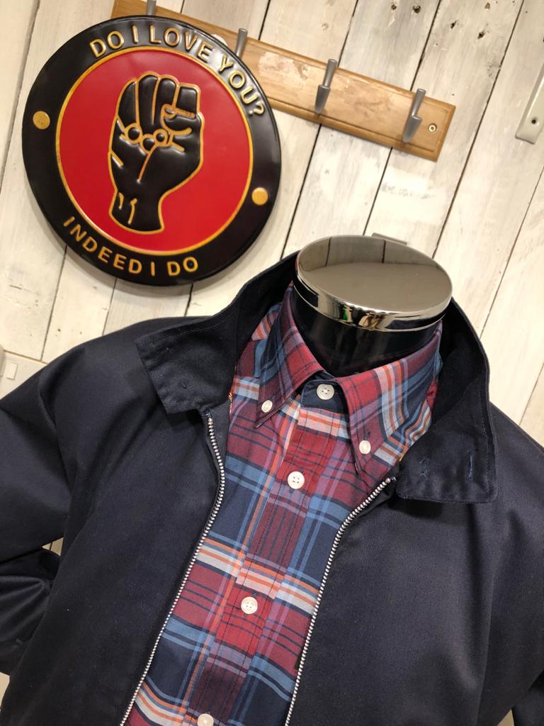 Original 70s Style Harrington - Navy Blue - Image 9