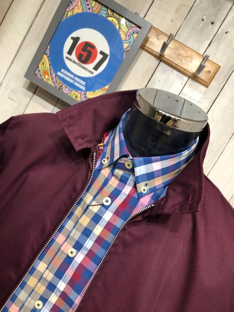 Original 70s Style Harrington - Burgundy - Image 7