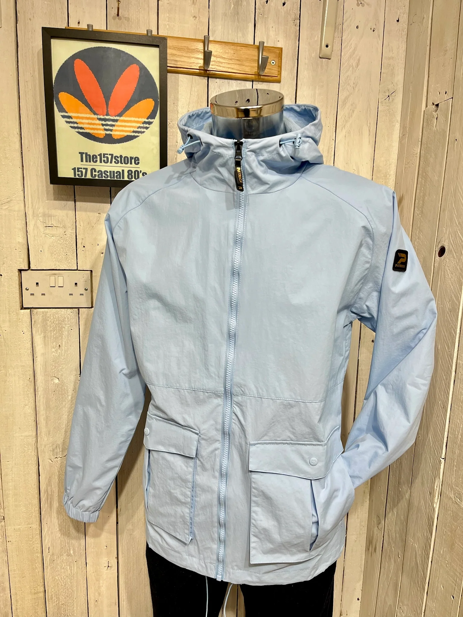 Patrick Gold Chapman Track Terrace Jacket - Sky Blue