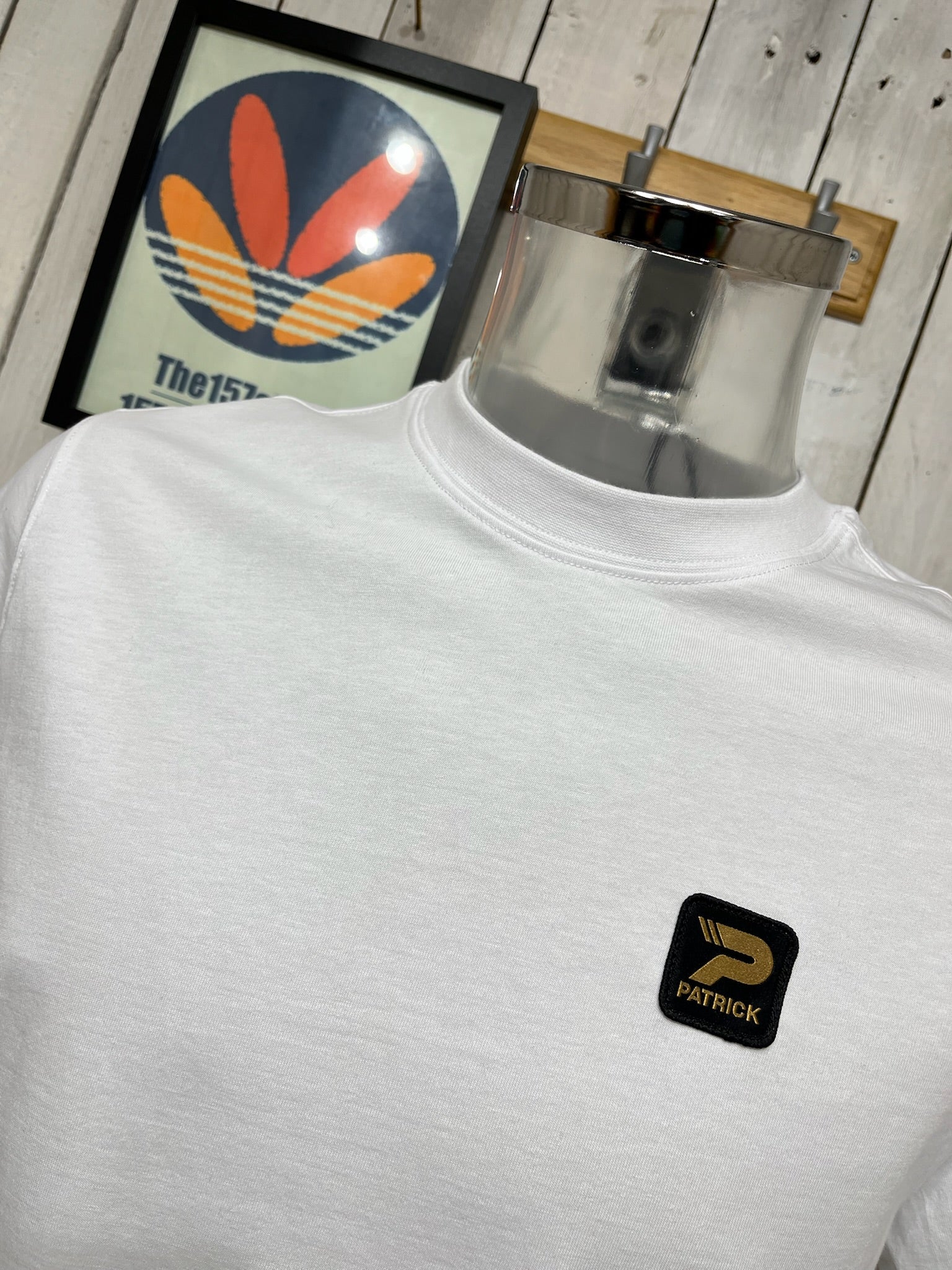Patrick Gold Label Logo Tee - White - Image 2