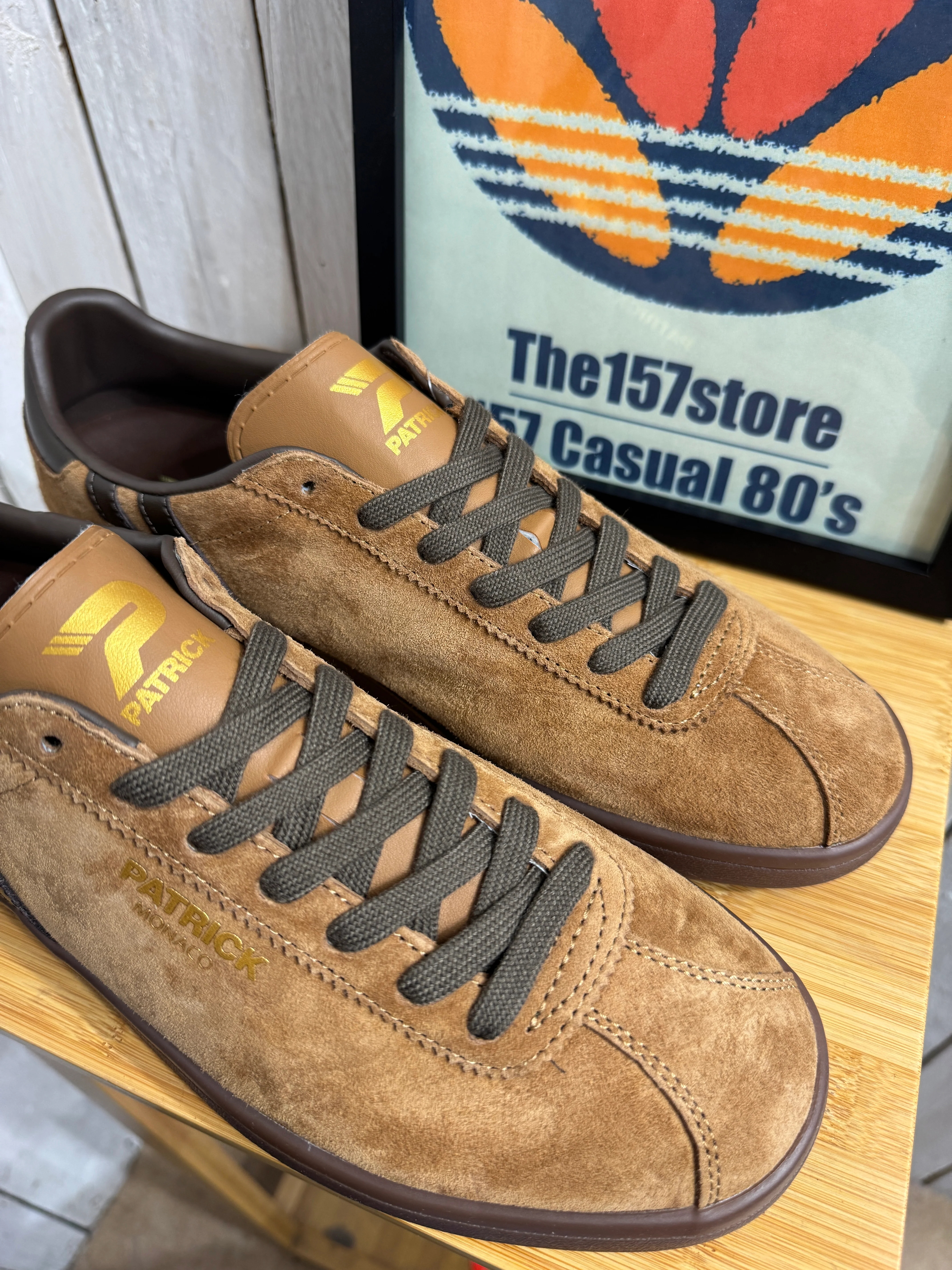 Patrick Monaco Suede Trainers - Brown - Image 7