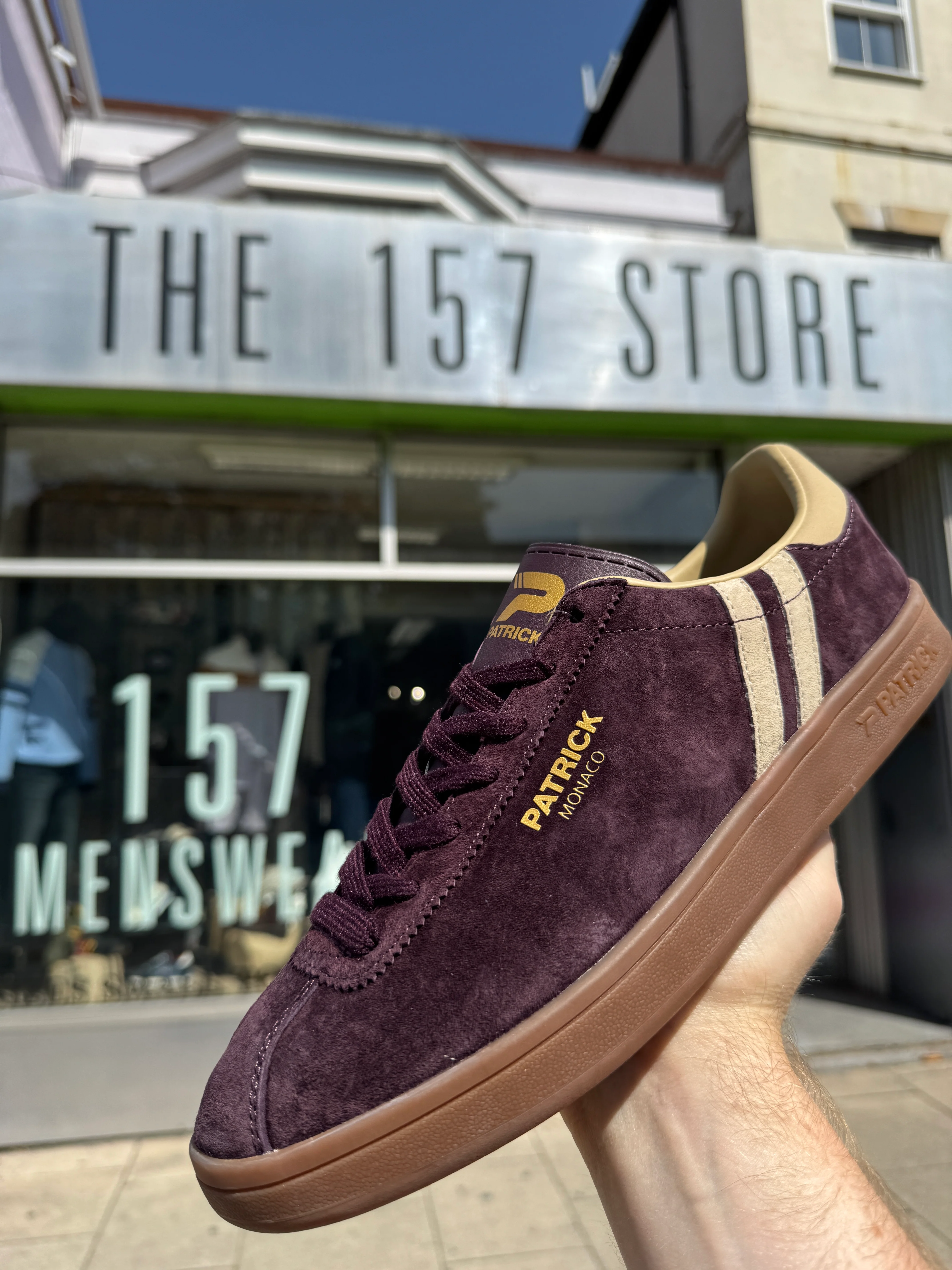 Patrick Monaco Trainers - Aubergine Brown / Beige