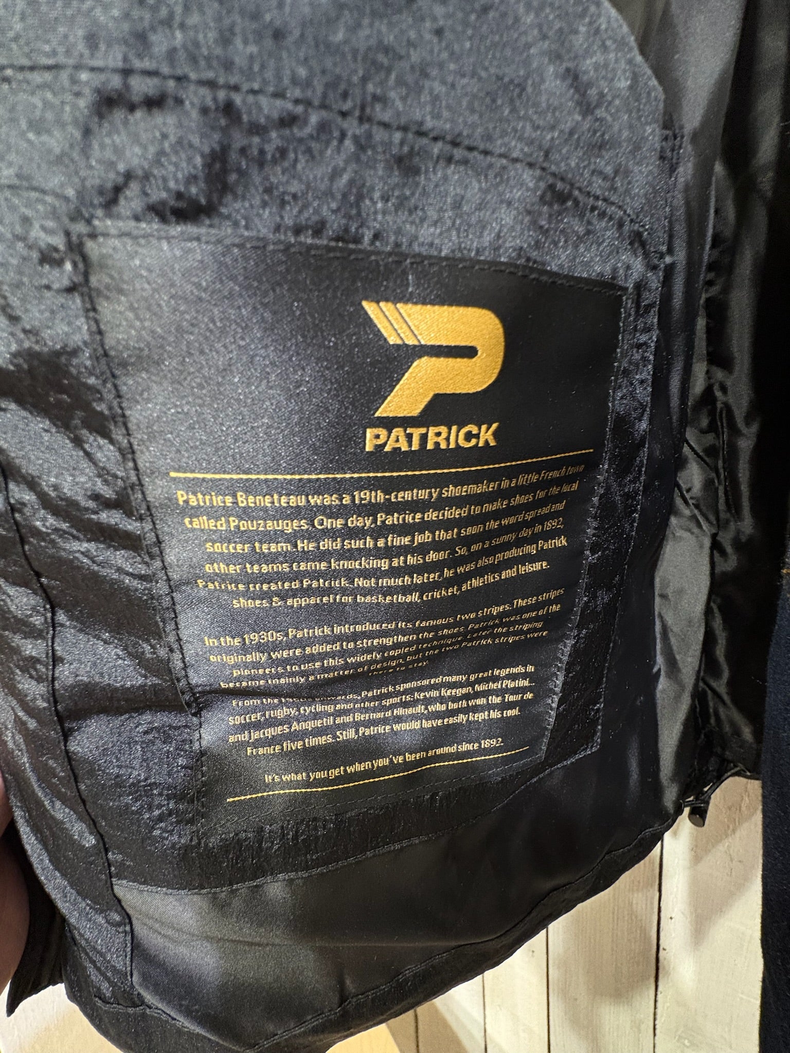 Patrick Noah Track Padded Jacket - Black - Image 5