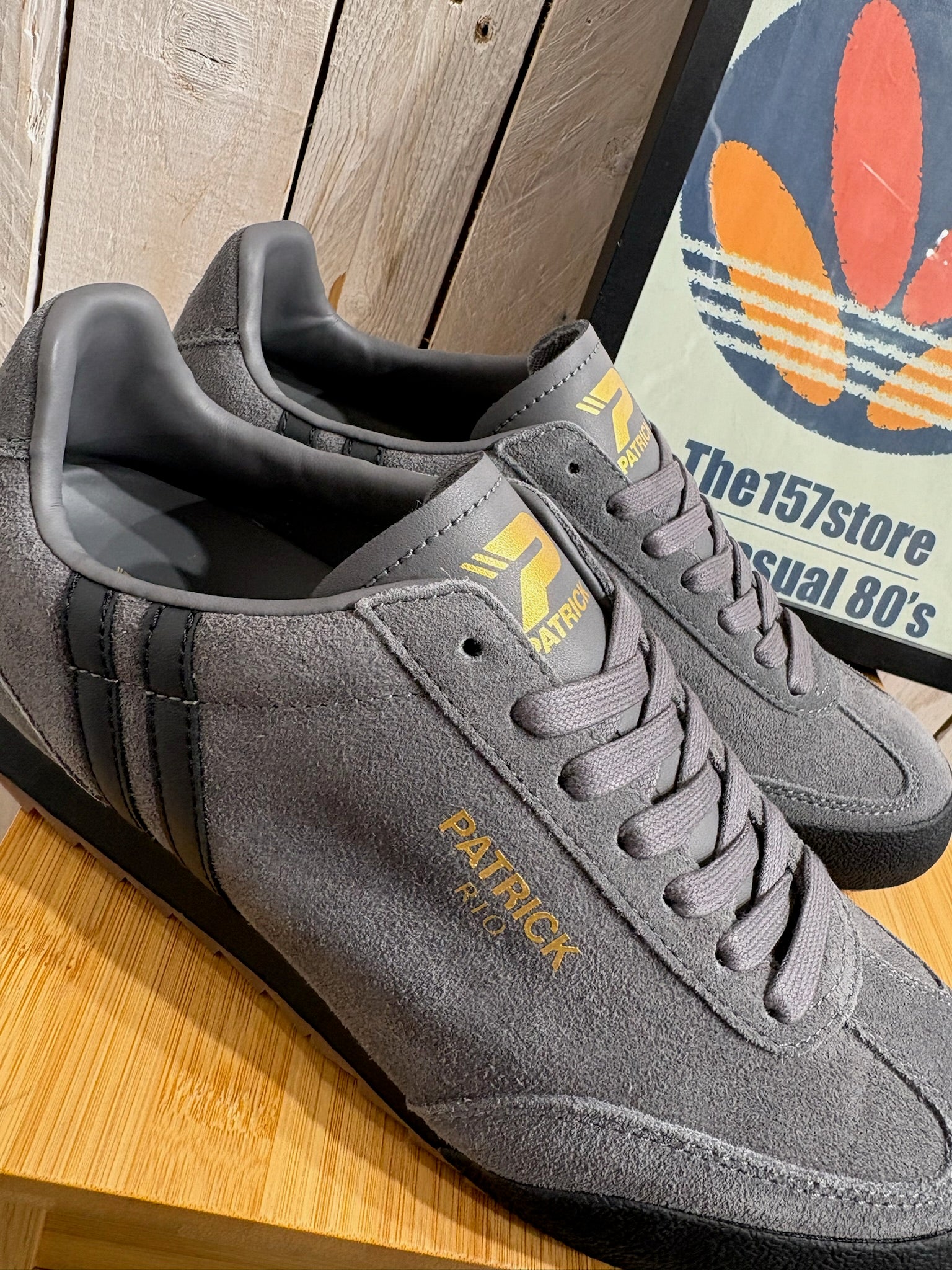 Patrick Rio Trainers - Charcoal / Black 137 - Image 3