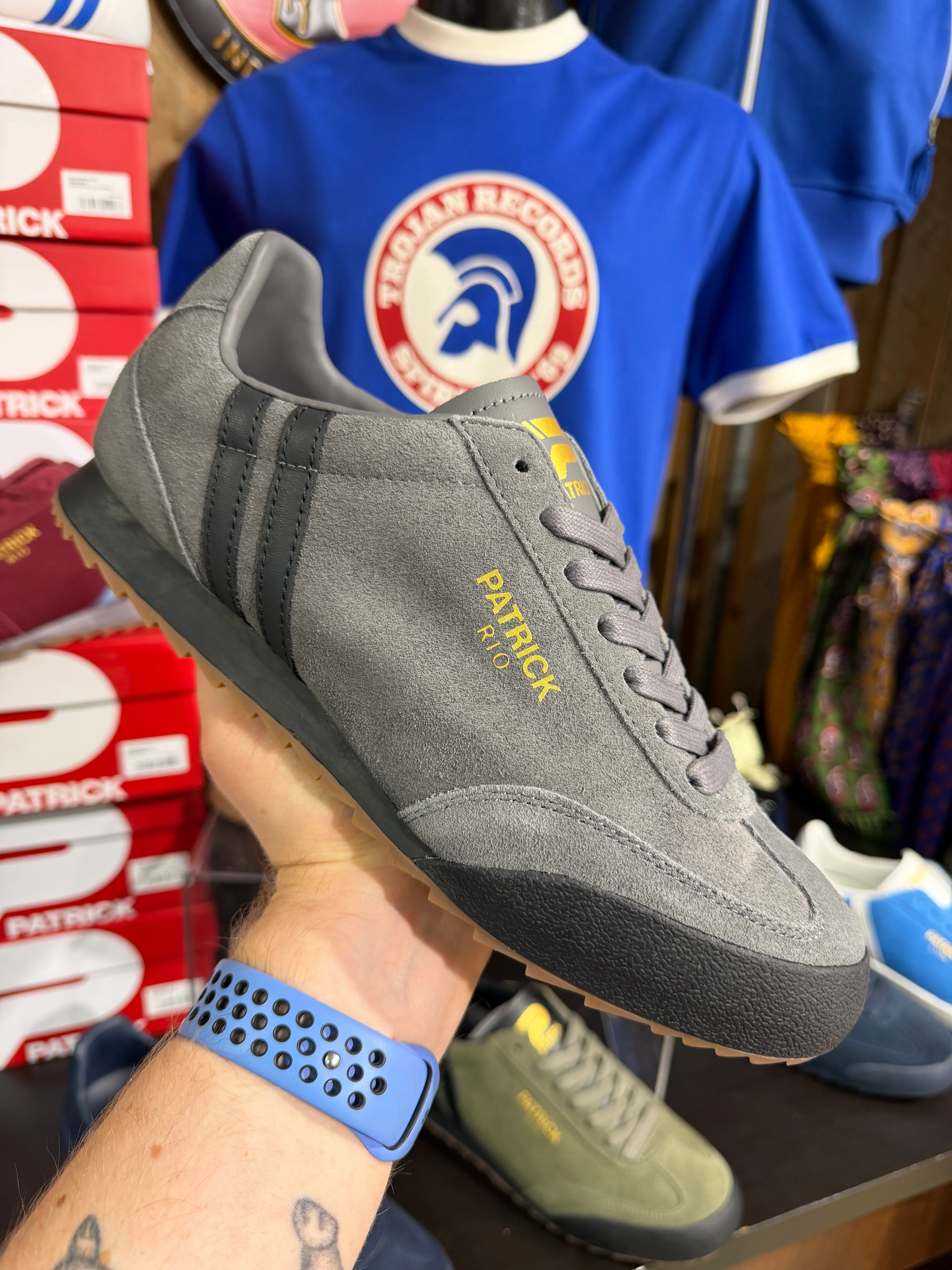 Patrick Rio Trainers - Charcoal / Black 137 - Image 4