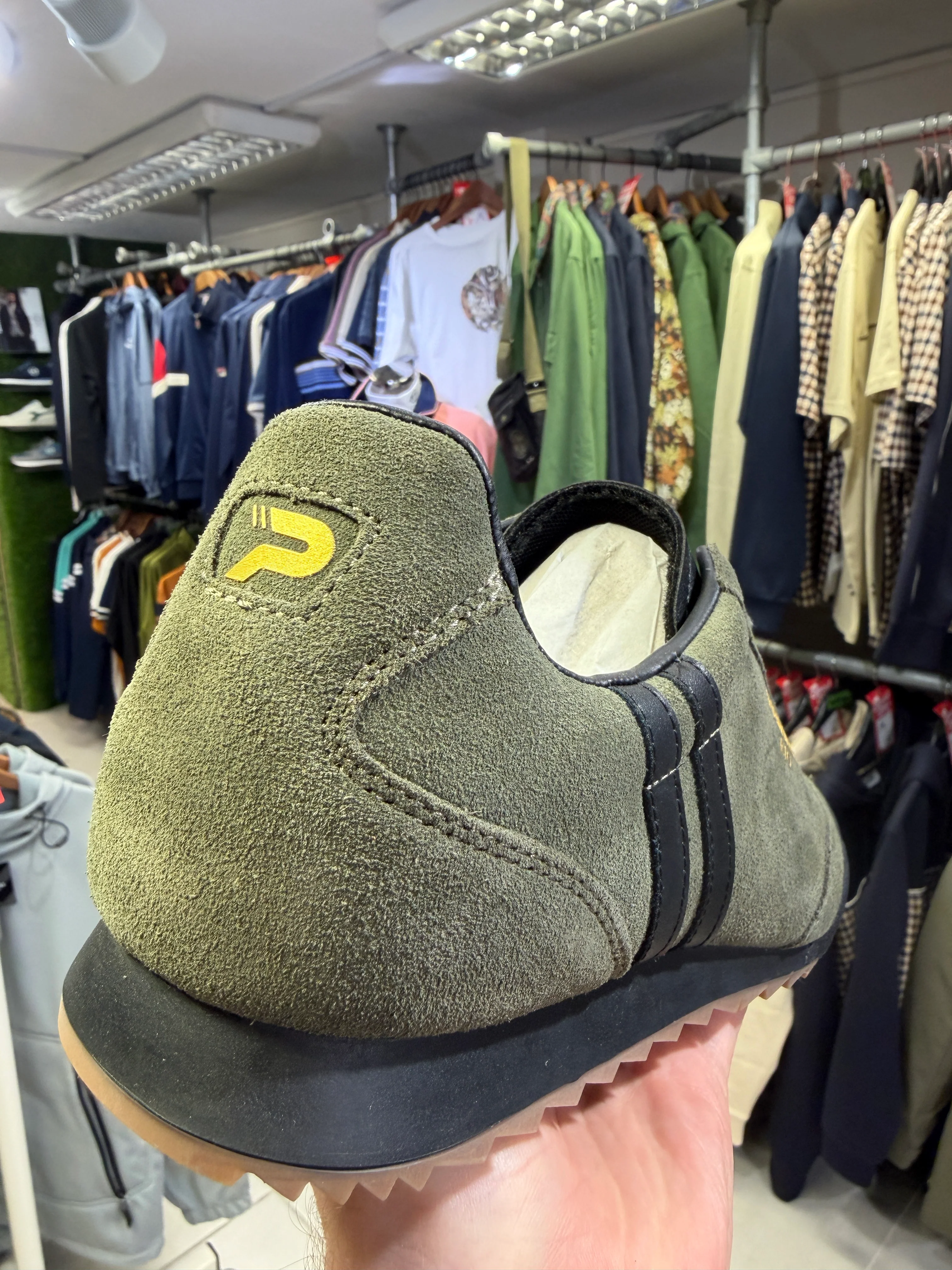 Patrick Rio Trainers - Olive / Black - Image 4