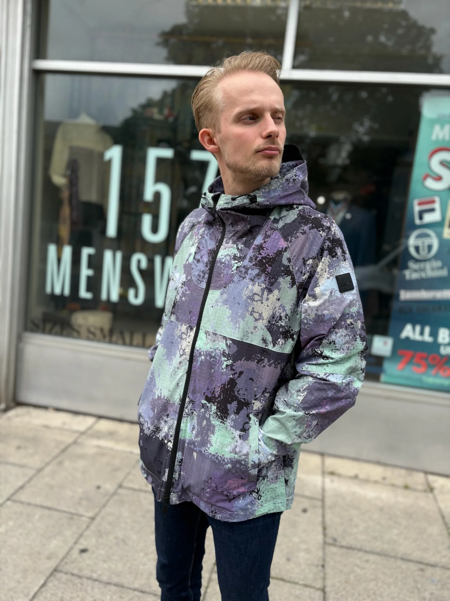 Peaceful Hooligan Sling Jacket - Atlantic Camo