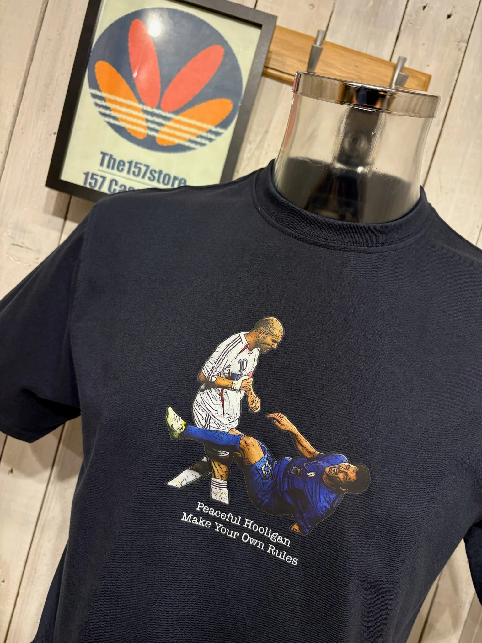 Peaceful Hooligan Zizou Tee - Navy - Image 2