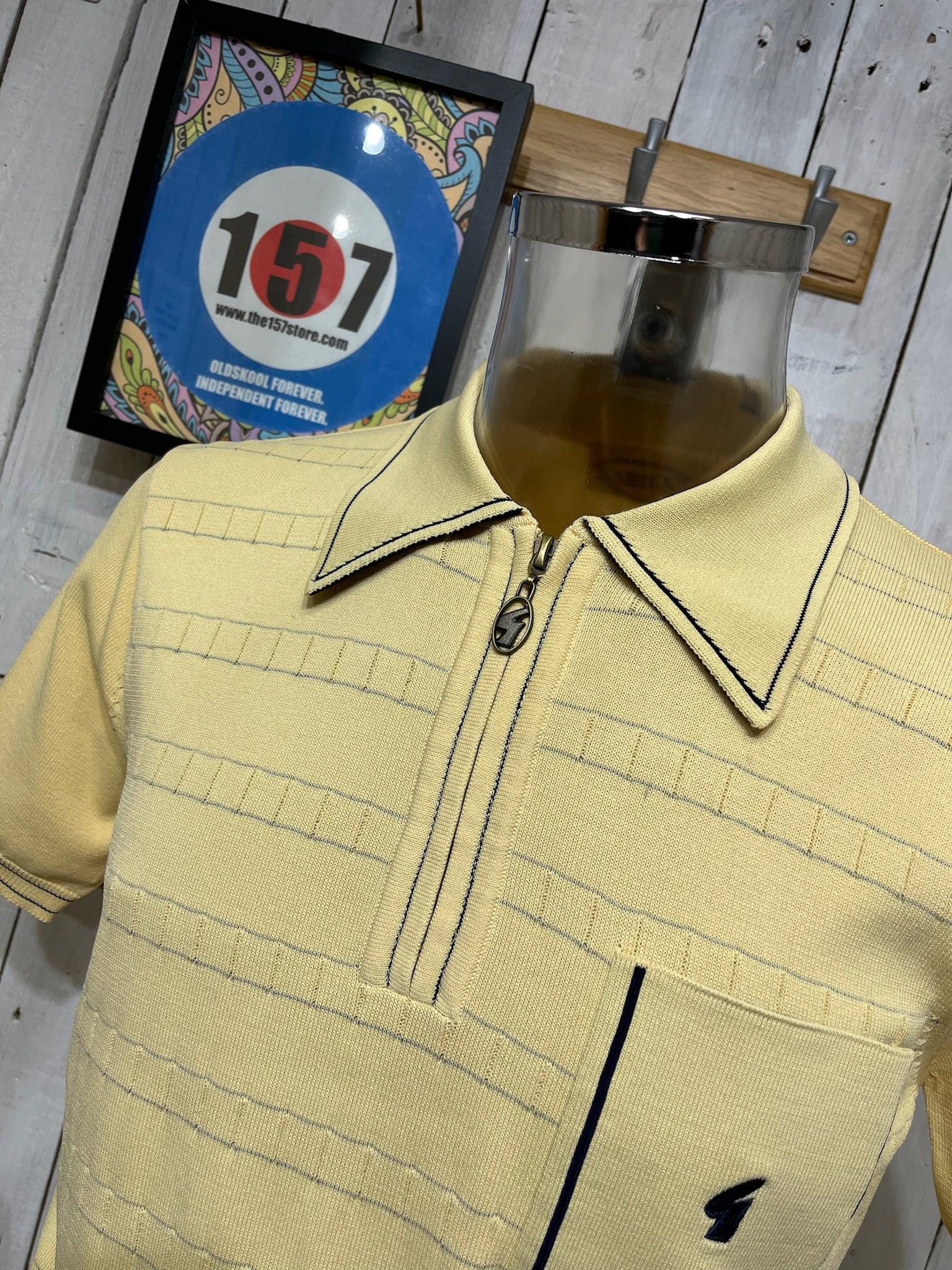 Gabicci Archive Re-Issue Chris Knit - Pineapple - IN STOCK NOW - Image 3