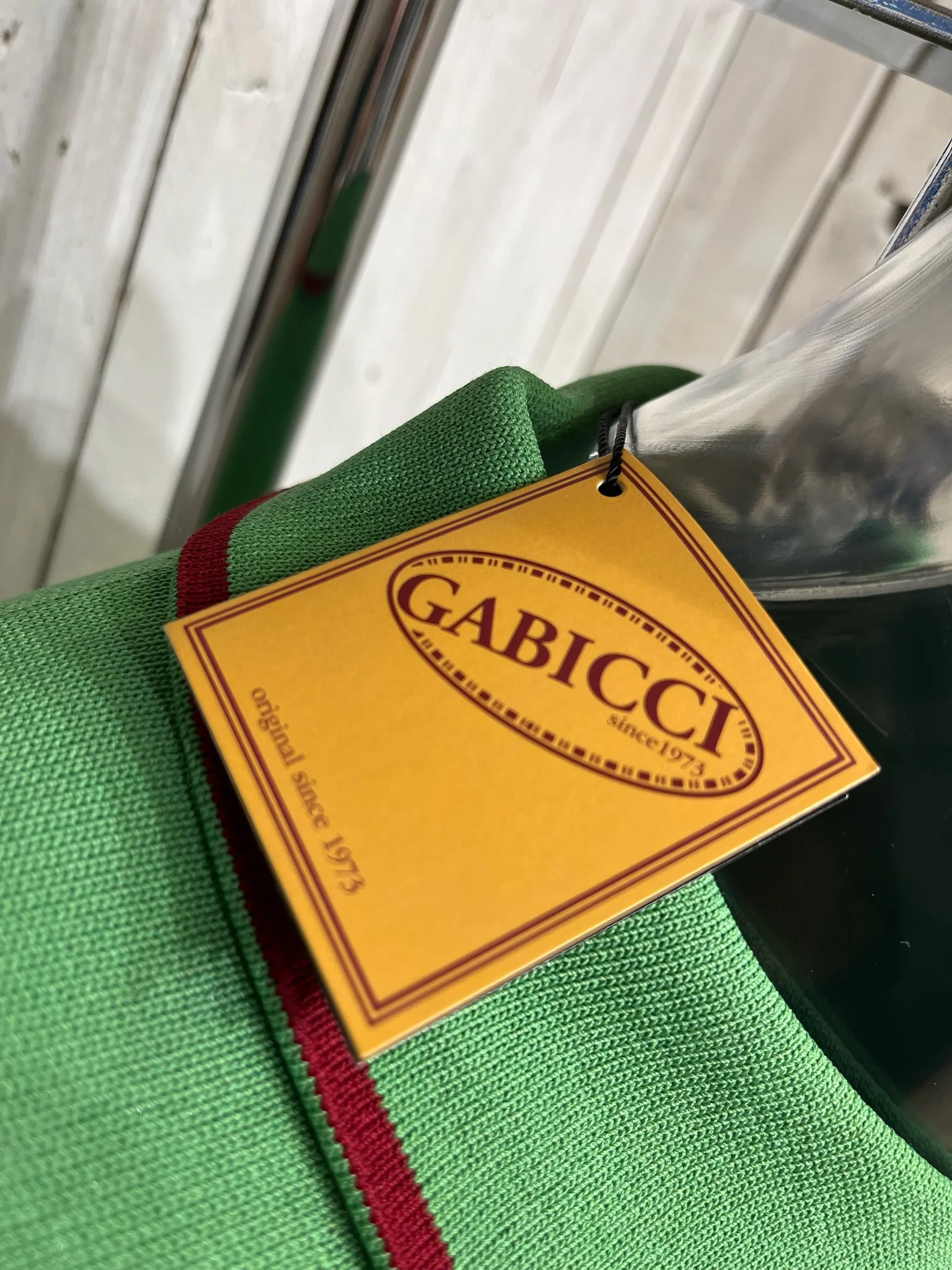 Gabicci Archive Re-Issue Malcolm Knit - Verde - IN STOCK NOW - Image 6