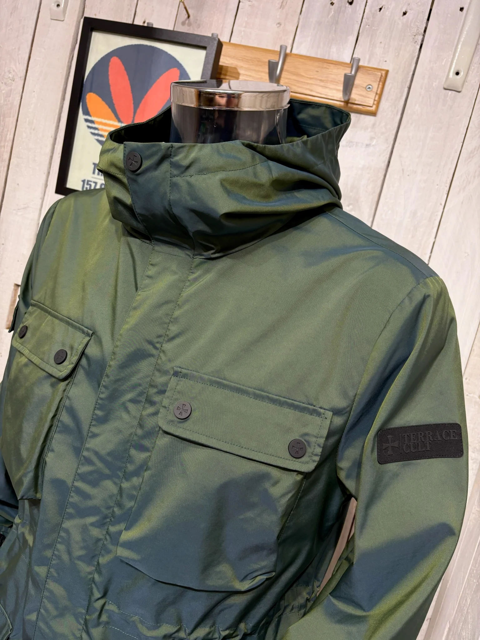 Terrace Cult Luciano Tonic Field Jacket - Green - Image 3