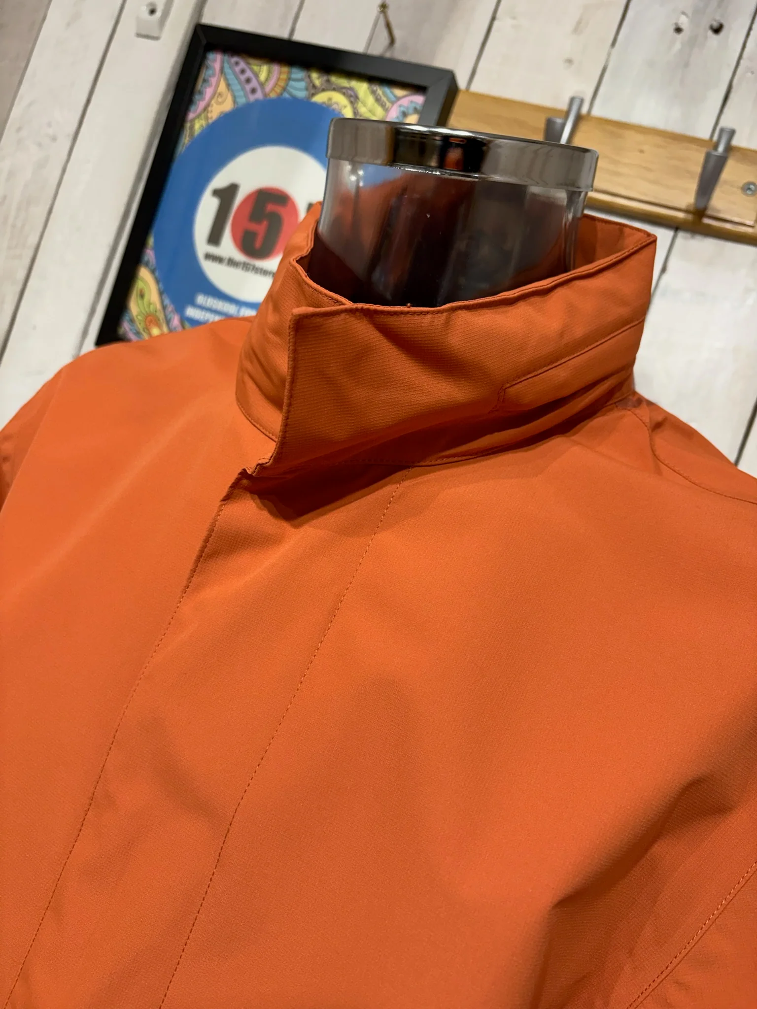 The Long Rømø Rain Parka by H2O Denmark - Autumn Leaf - Image 3